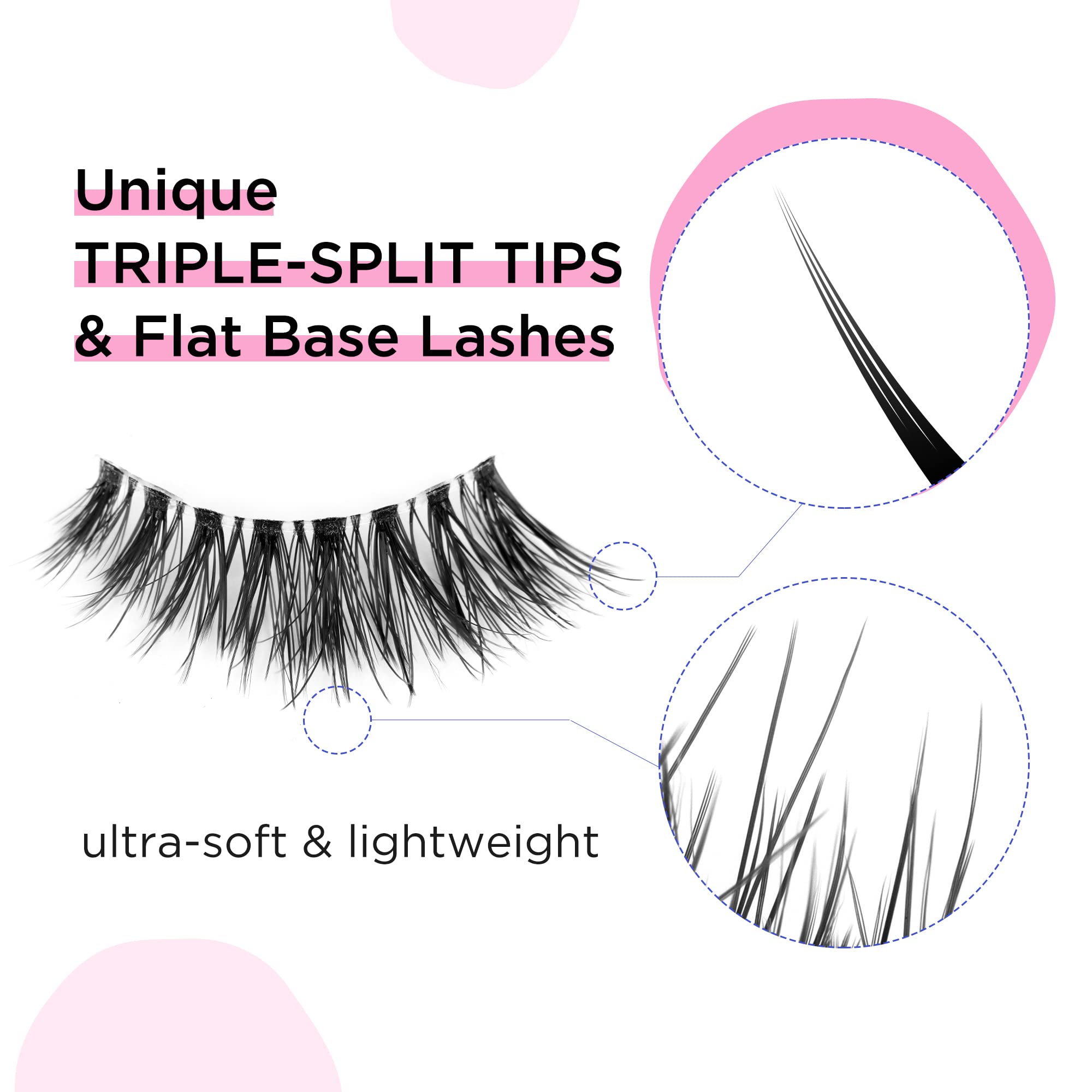 Eyelashes Natural Look False Lashes - Bepholan Fake Eyelashes 5D Super Fluffy False Eyelashes Clear Band Wispy Lashes 3-Pack Faux Mink Lashes,XMZ92
