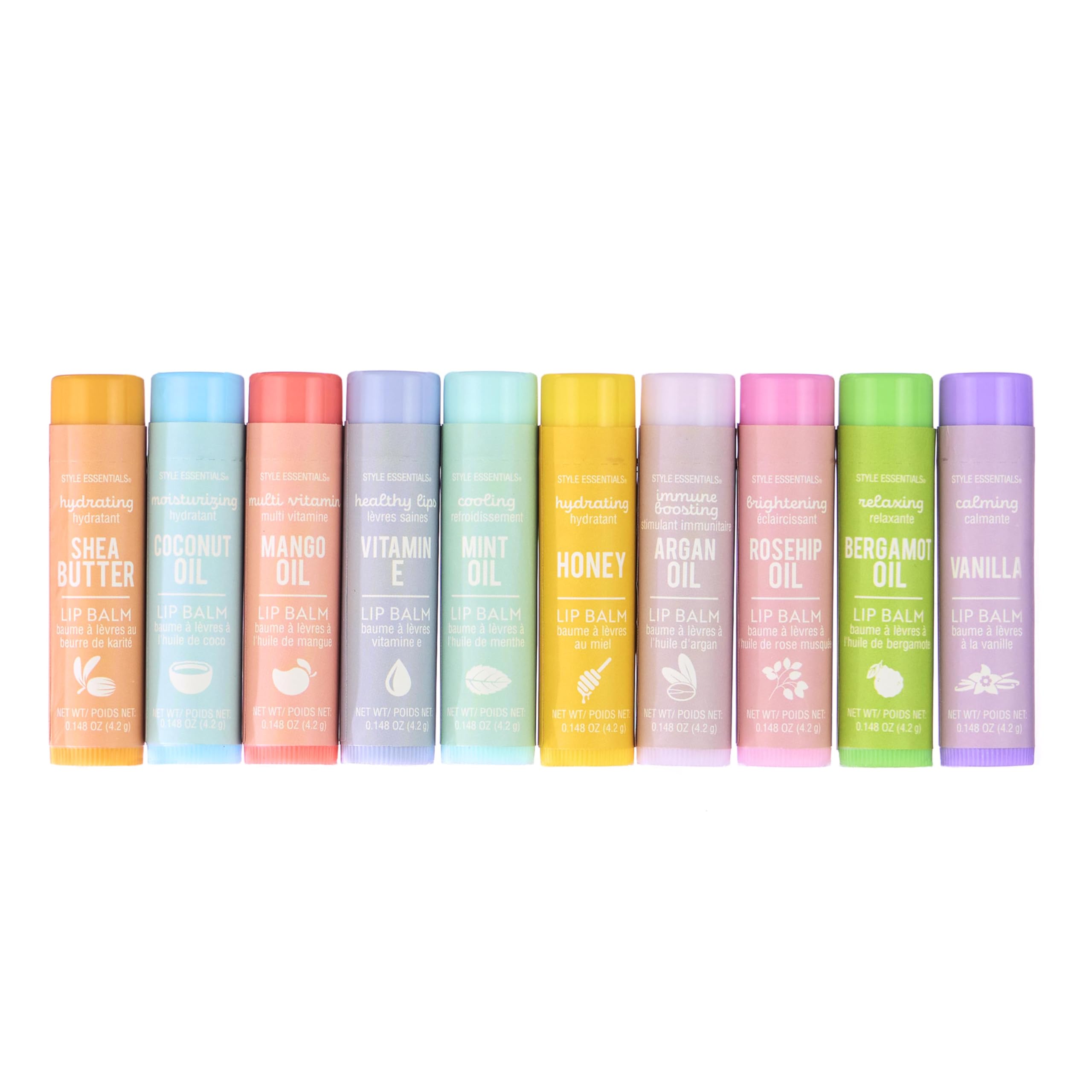 10pc Lip Balm Collection -Hydrating Lip Balms Infused- Enriched Lip Balm Set