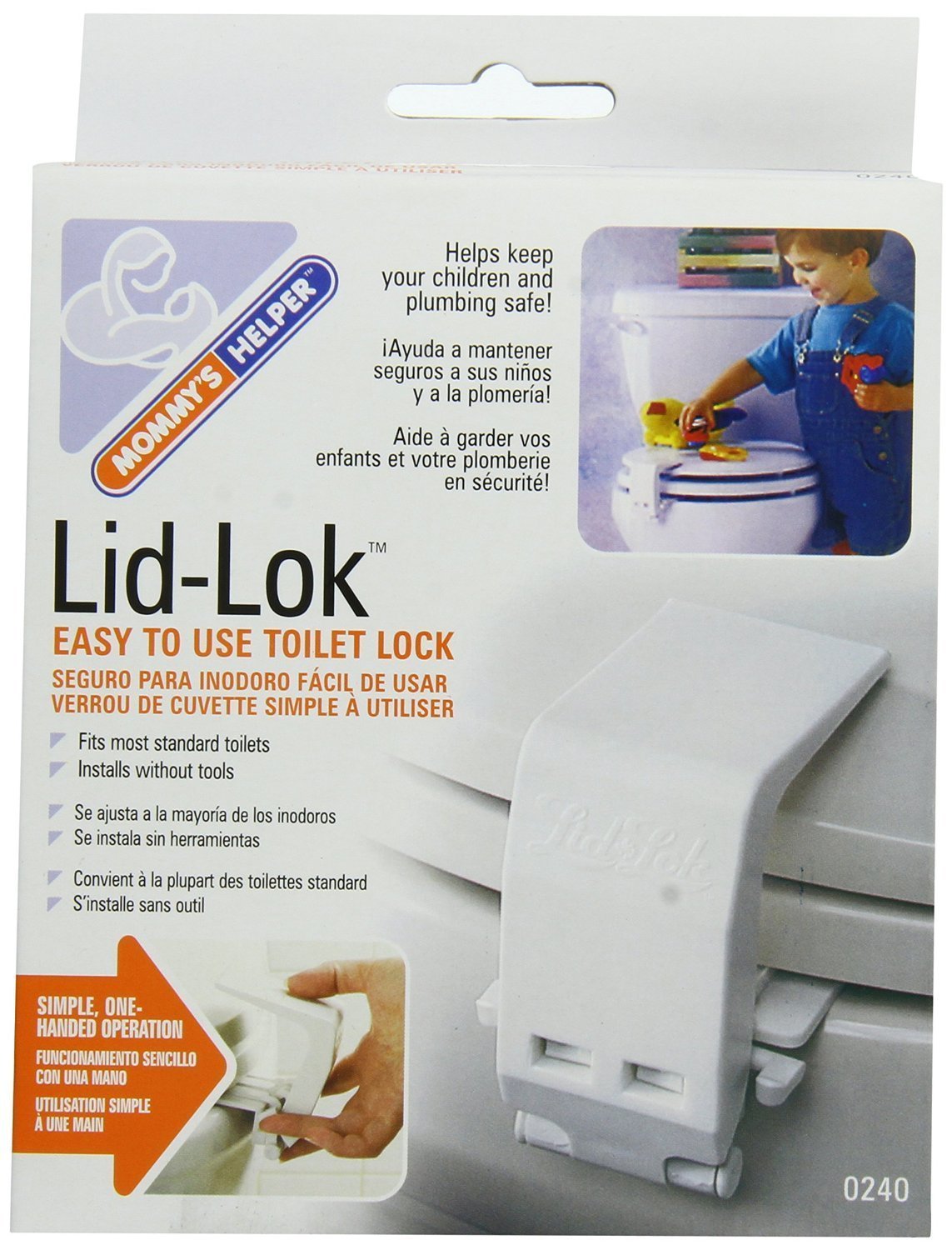 Mommy's Helper Toilet Seat Lid-Lok, Set of 2