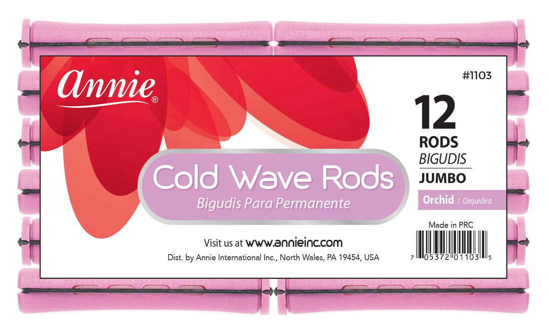 3 Packs of Annie Cold Wave Rods (Jumbo) #1103 12Pcs/Pack