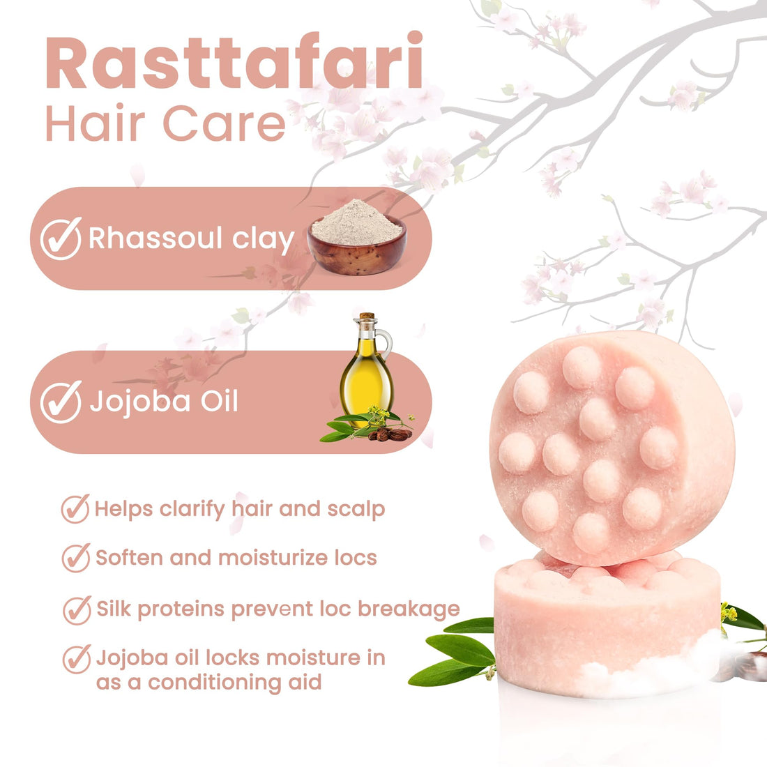 Rastta Locs Organic Loc Shampoo Bar with conditioners made for Locs, Braid, Dreadlocks – Remove Product Buildup & residue Simply with the aid of Rhassoul Clay. Sulfate and Silicone Free (4oz/120g)