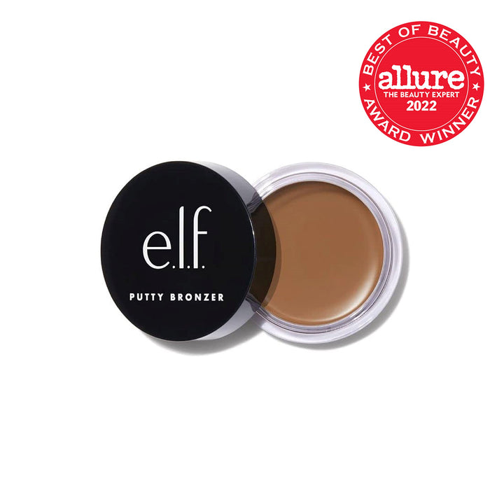 e.l.f. Putty Bronzer, Creamy & Highly Pigmented Formula, Creates a Long-Lasting Bronzed Glow, Infused with Argan Oil & Vitamin E, Golden Daze, 0.35 Oz (10g)