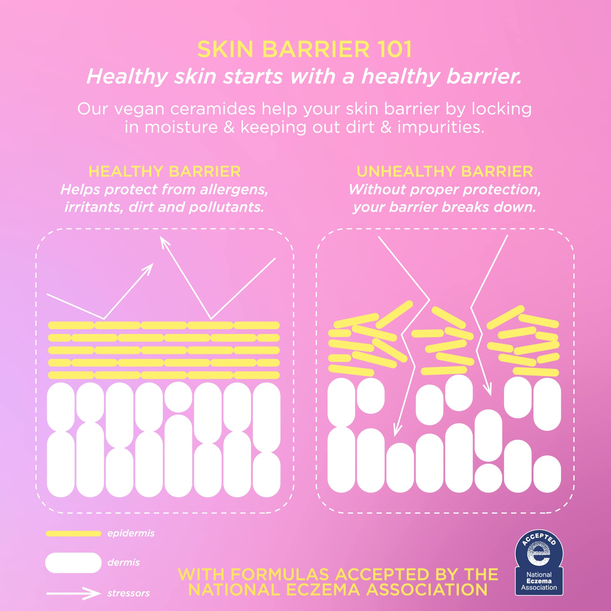 Pacifica Beauty 100 % Vegan Ceramide Barrier Repair Extra Gentle Face Wash, Daily Facial Cleanser, Ecezma Association Approved, Safe for Sensitive Skin, Fragrance & Cruelty Free, 5 Fl Oz