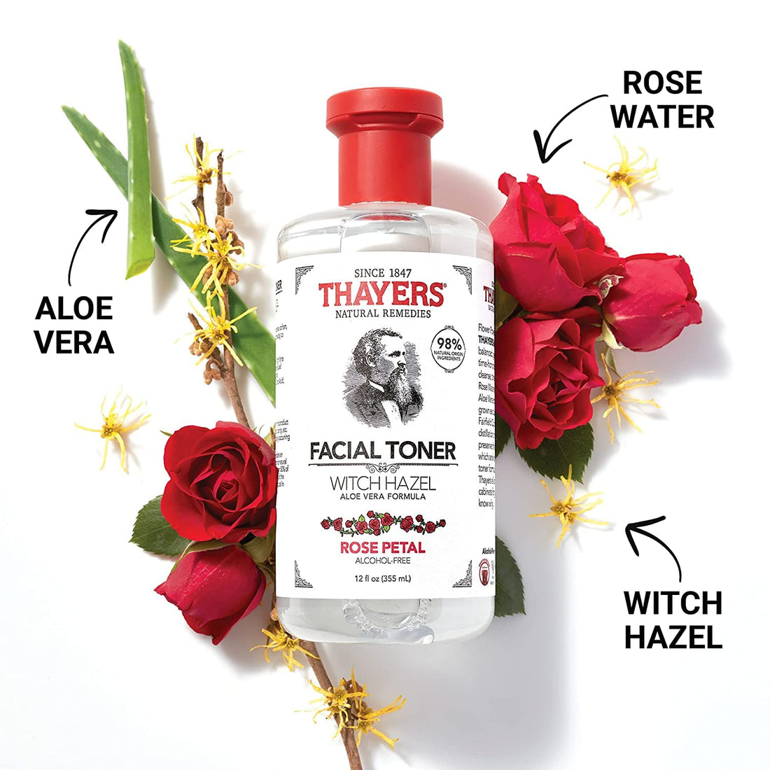 Thayer's: Witch Hazel with Aloe Vera, Rose Petal Toner 12 oz (2 pack)