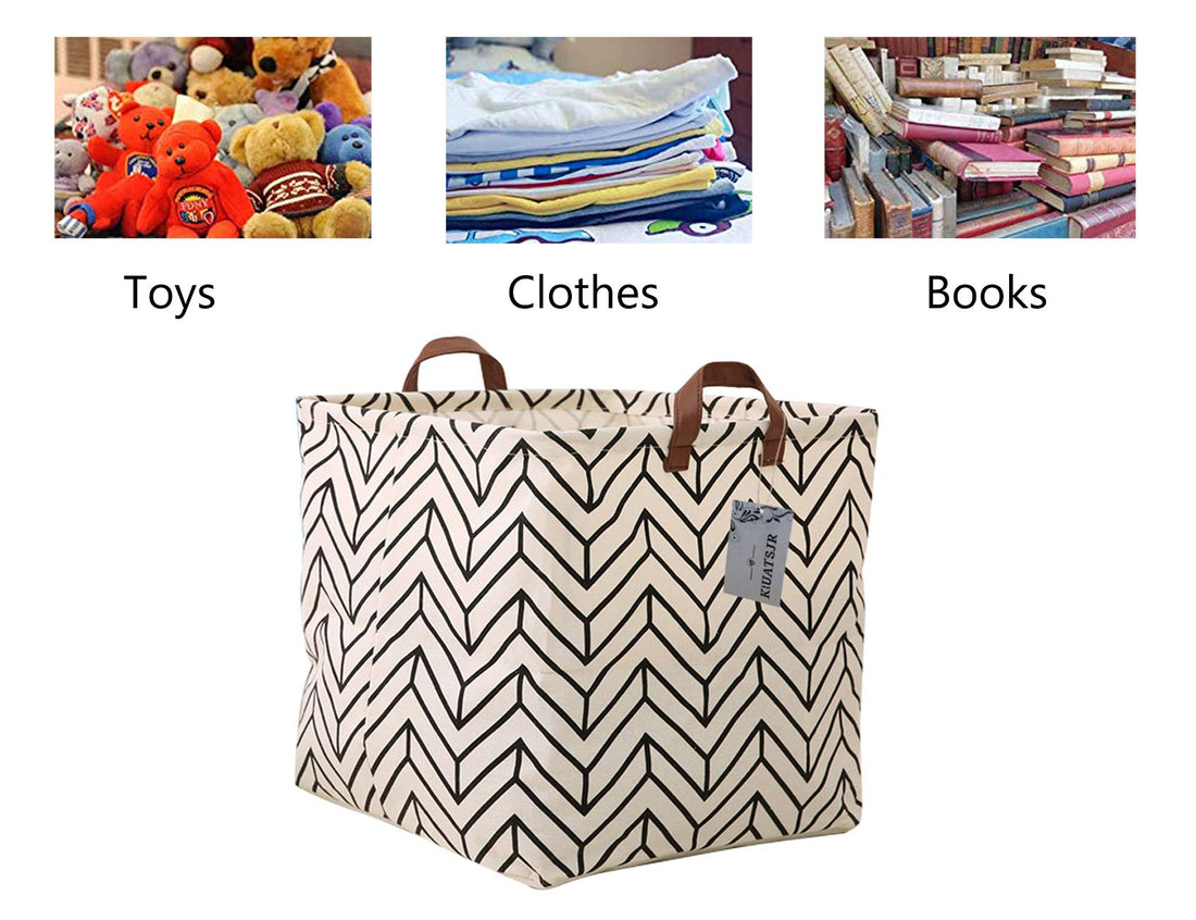 Square Storage Basket Fabric Organizer Bin for Toys,Books,Clothes,Gifts,Pets-Perfect for Home,Office,Nursery,Dorm,Shelf, Gift Baskets(Geometric)