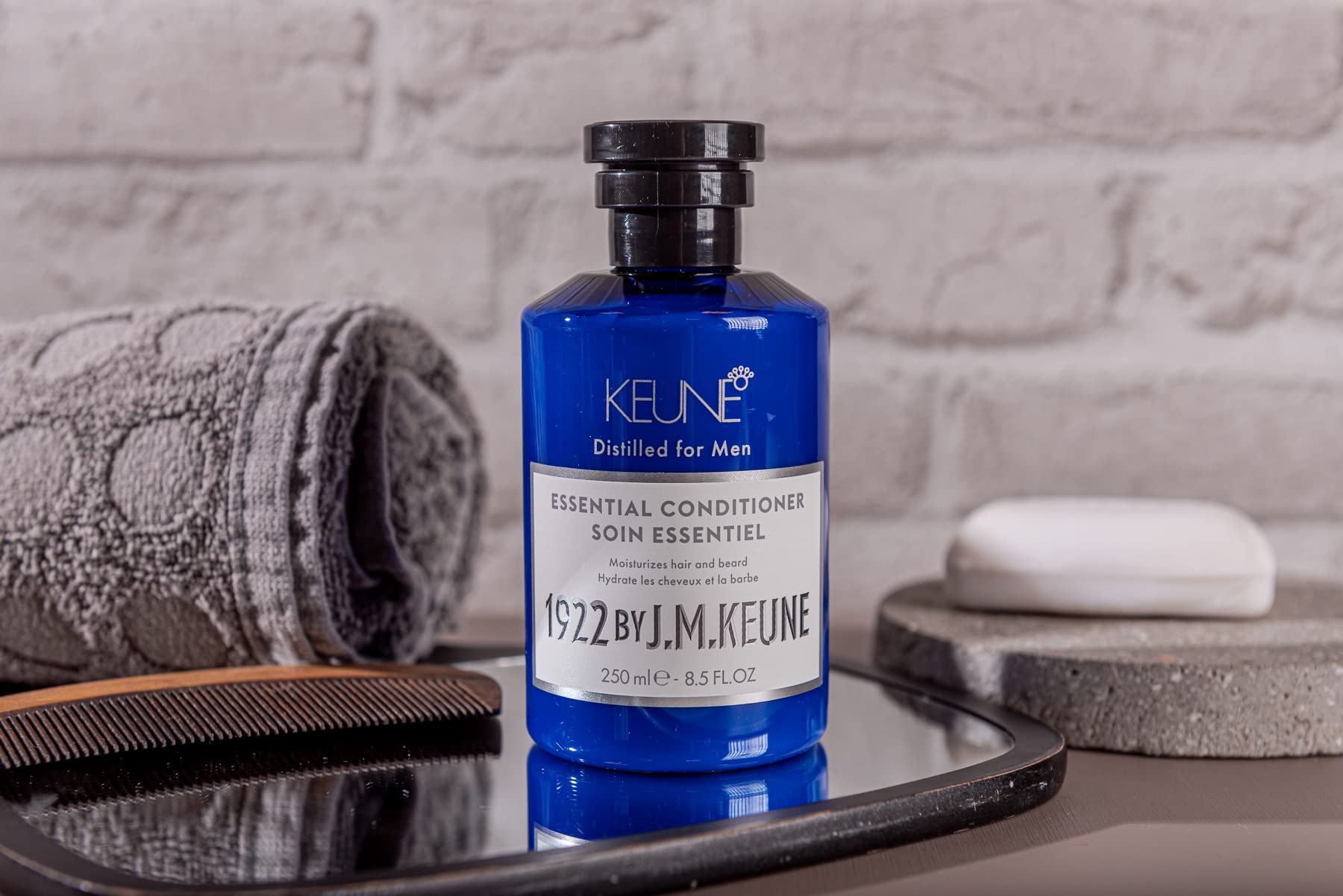 1922 by J.M. Keune Essential Conditioner, Moisturizing & Strengthening Conditioner for Men, 8.5 Fl Oz