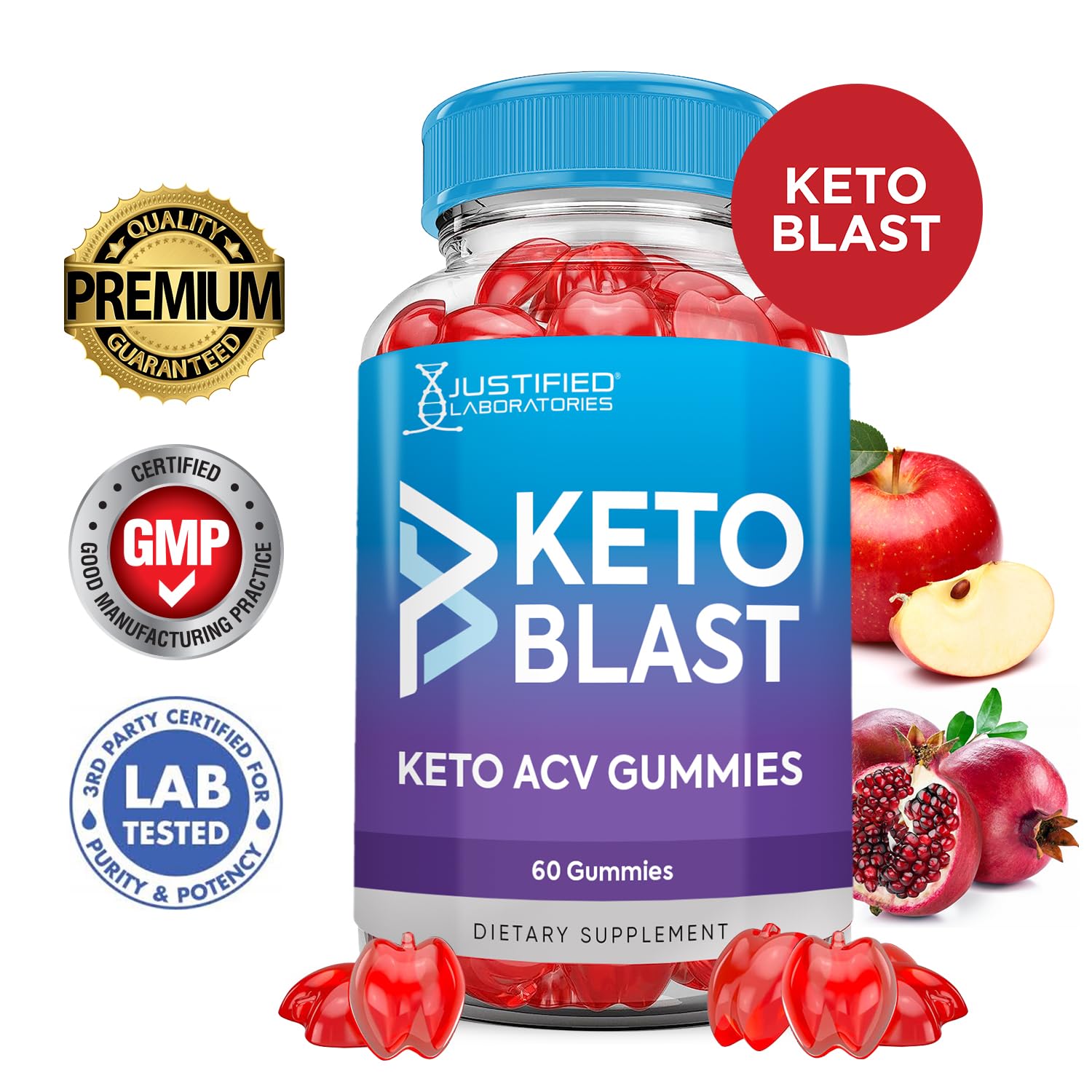 (2 Pack) Apple Cider Vinegar Gummies 1000MG Keto Blast Keto ACV Gummies Advanced Formula Formulated with Pomegranate Beet Juice Powder B12 Vegan Non GMO 120 Gummys