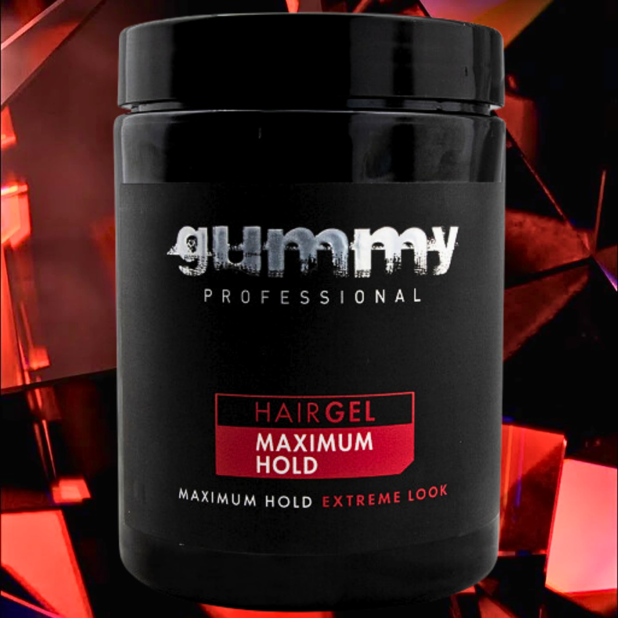 Gummy Hair Gel Maximum Hold & Extreme Look, Alcohol Free Hair Gel, 33,81 Fl Oz (Pack of 1) 1000 ml