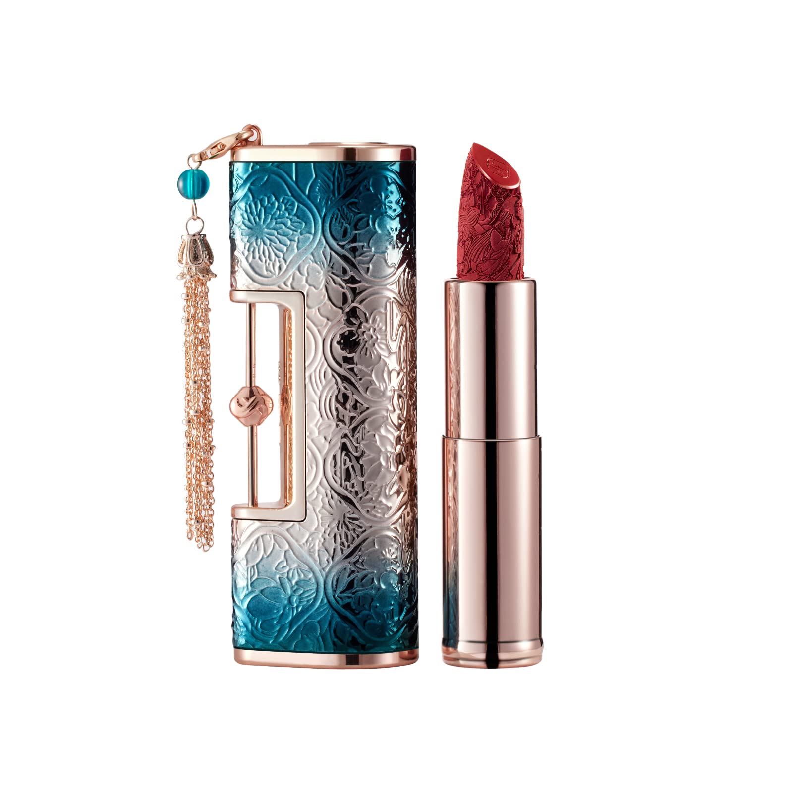 FLORASIS Blooming Rouge Love Lock Lipstick Long-Lasting Sculpting Lipstick Misty Matte Finish Lightweight Nourishing for Everyday Use (M3334 Eternal Love)