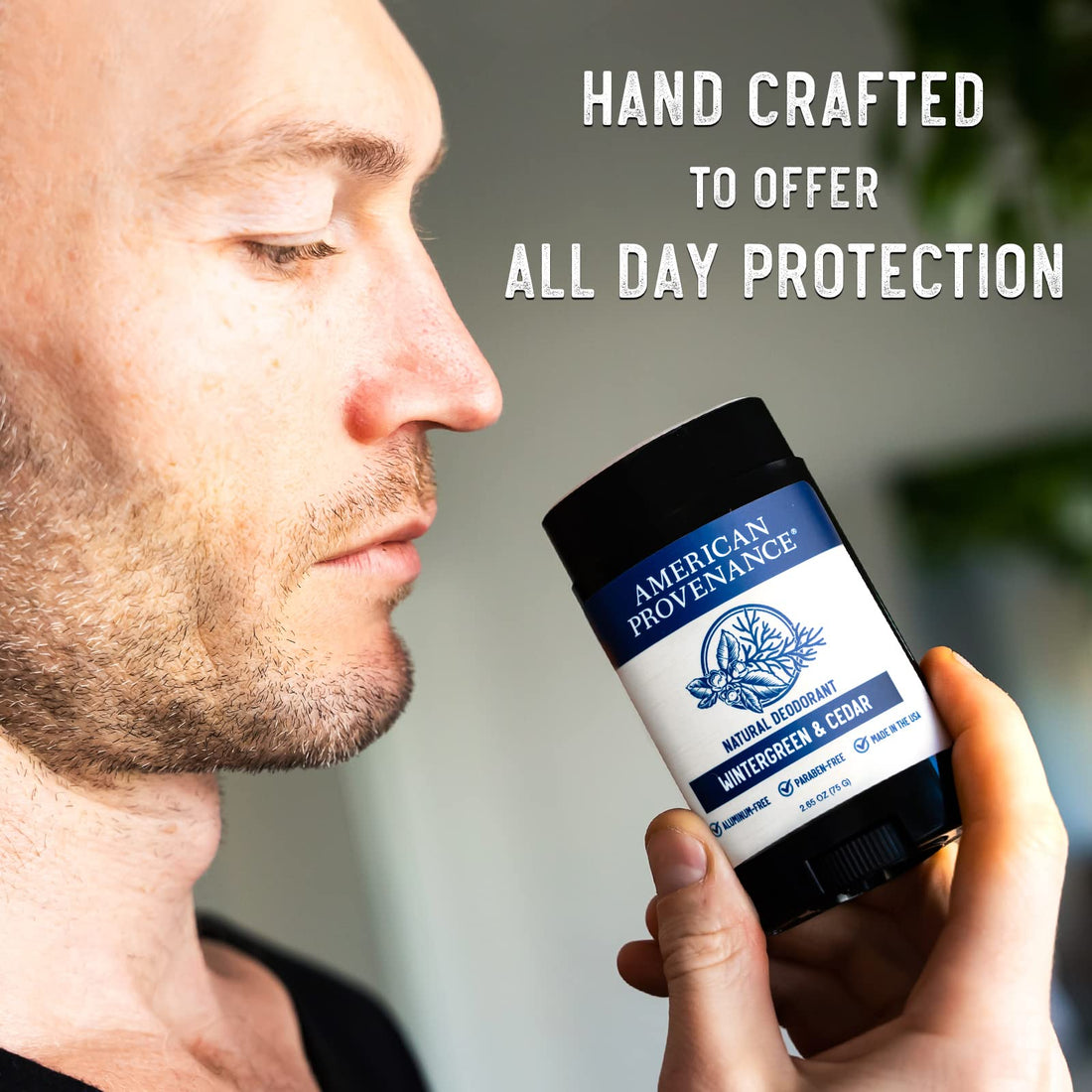 American Provenance Natural Mens Deodorant, Firepits & Flannels, 2.75 oz/75 gr