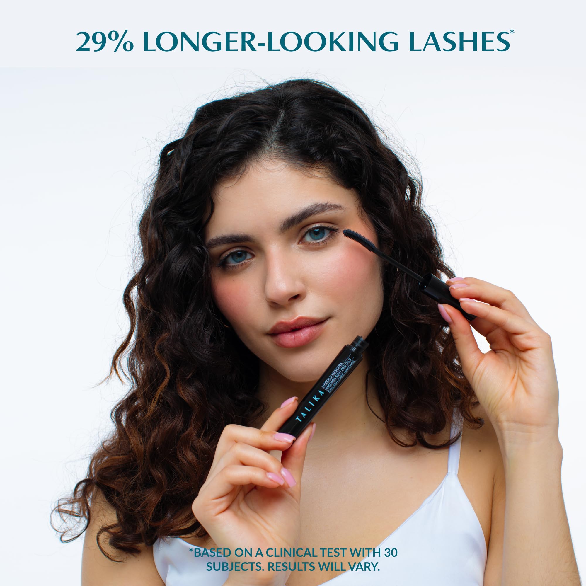 Lipocils Mascara - Talika - Mascara that Stimulates Eyelash Growth - +29% Length - Eyelash Care - Brown