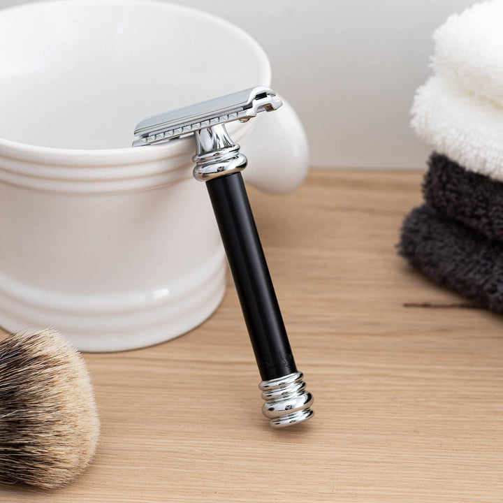 MERKUR Black Handled MK-38B Double Edge Safety Razor
