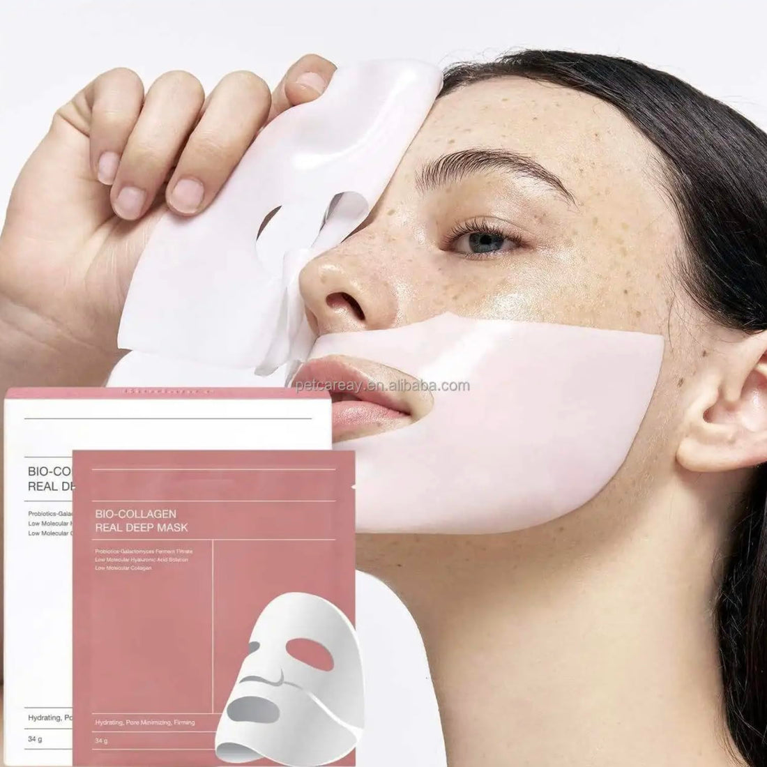 Bio Collagen Real Deep Clean Hydrating Overnight Hydrogel Face Mask