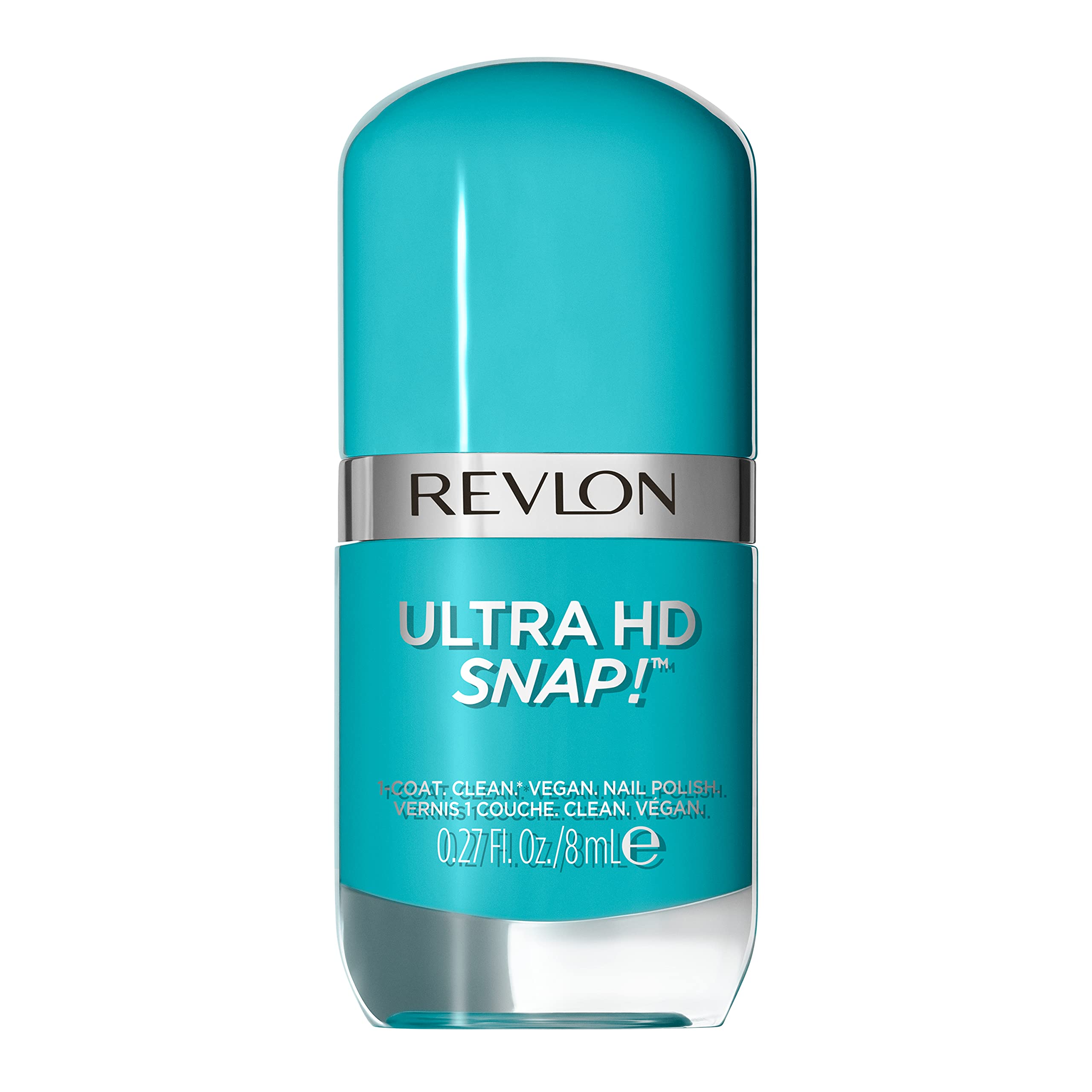 Ultra HD Snap Nail Colors, Natural Rich Glossy Nail Polish, 100% Vegan Formula, No Base and Top Coat Needed, 004 Blue My Mind, 0.27 fl. Oz.