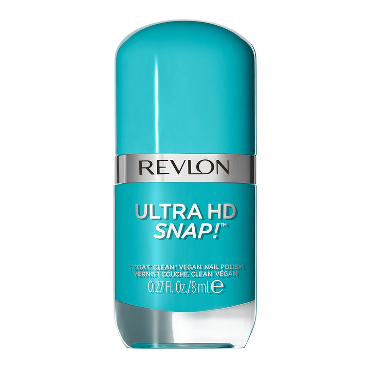 Ultra HD Snap Nail Colors, Natural Rich Glossy Nail Polish, 100% Vegan Formula, No Base and Top Coat Needed, 004 Blue My Mind, 0.27 fl. Oz.