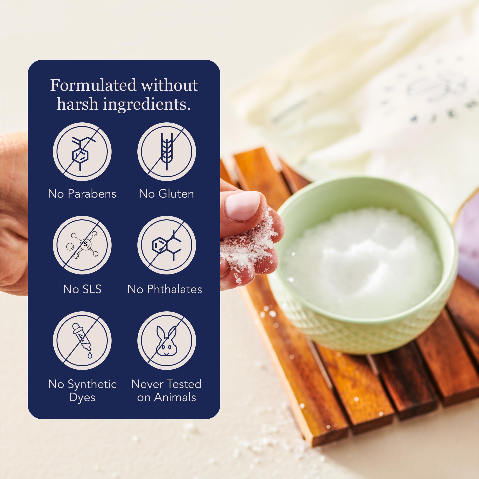 Spenser & Jensen Calming Lavender & Chamomile Epsom Bath Salts | Soothing & Relaxing Bath Soak for Body Wellness & Sore Muscle Relief, 3 LB (Pack of 1)