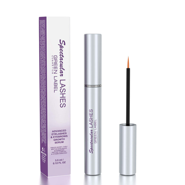 Botanical Green Care Spectacular Lashes and Green Label Cosmetics Eyelashes Eyebrows Growth Products Serum