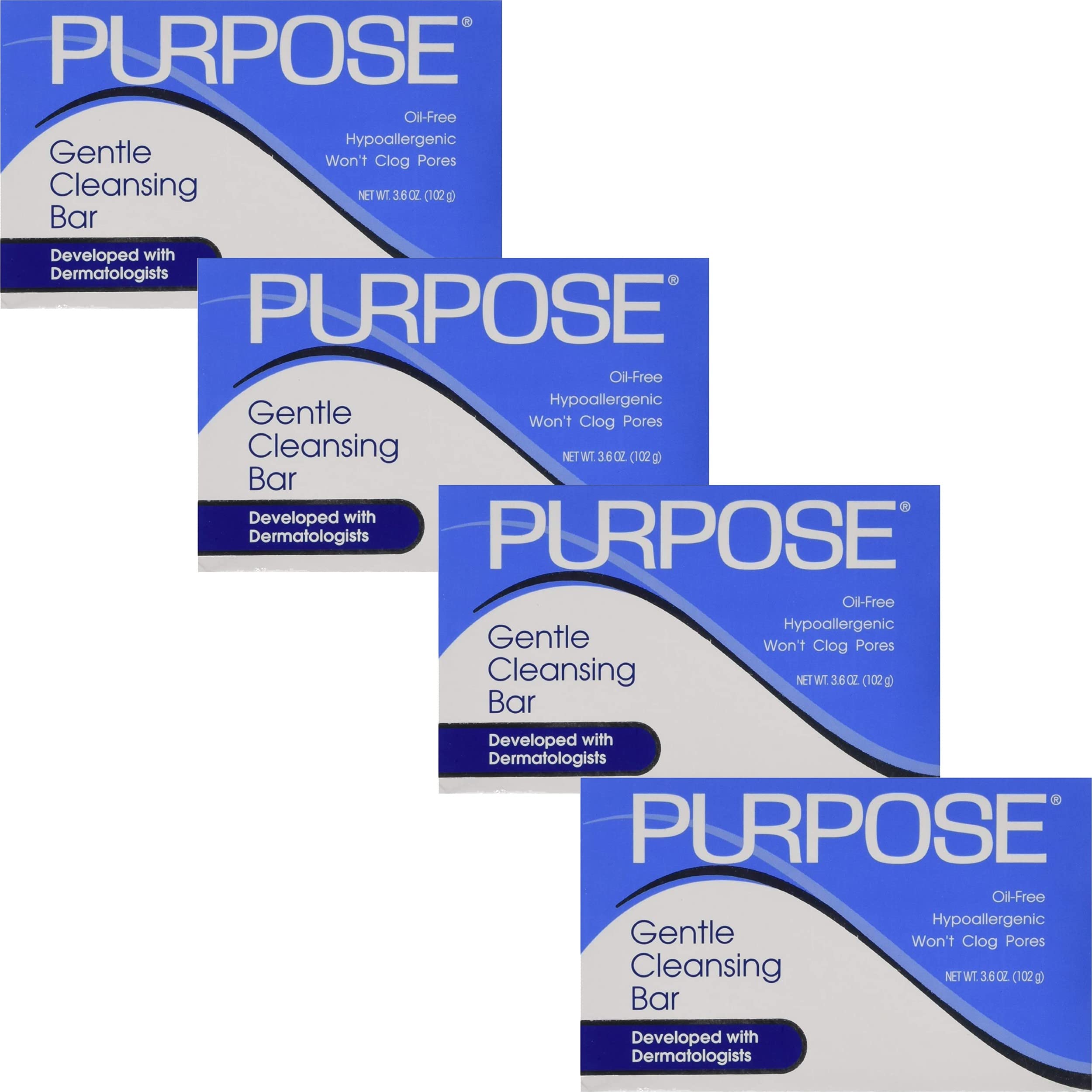 Purpose Gentle Cleansing Bar 3.6 Oz per pack 3.6 oz Pack of 4 AD