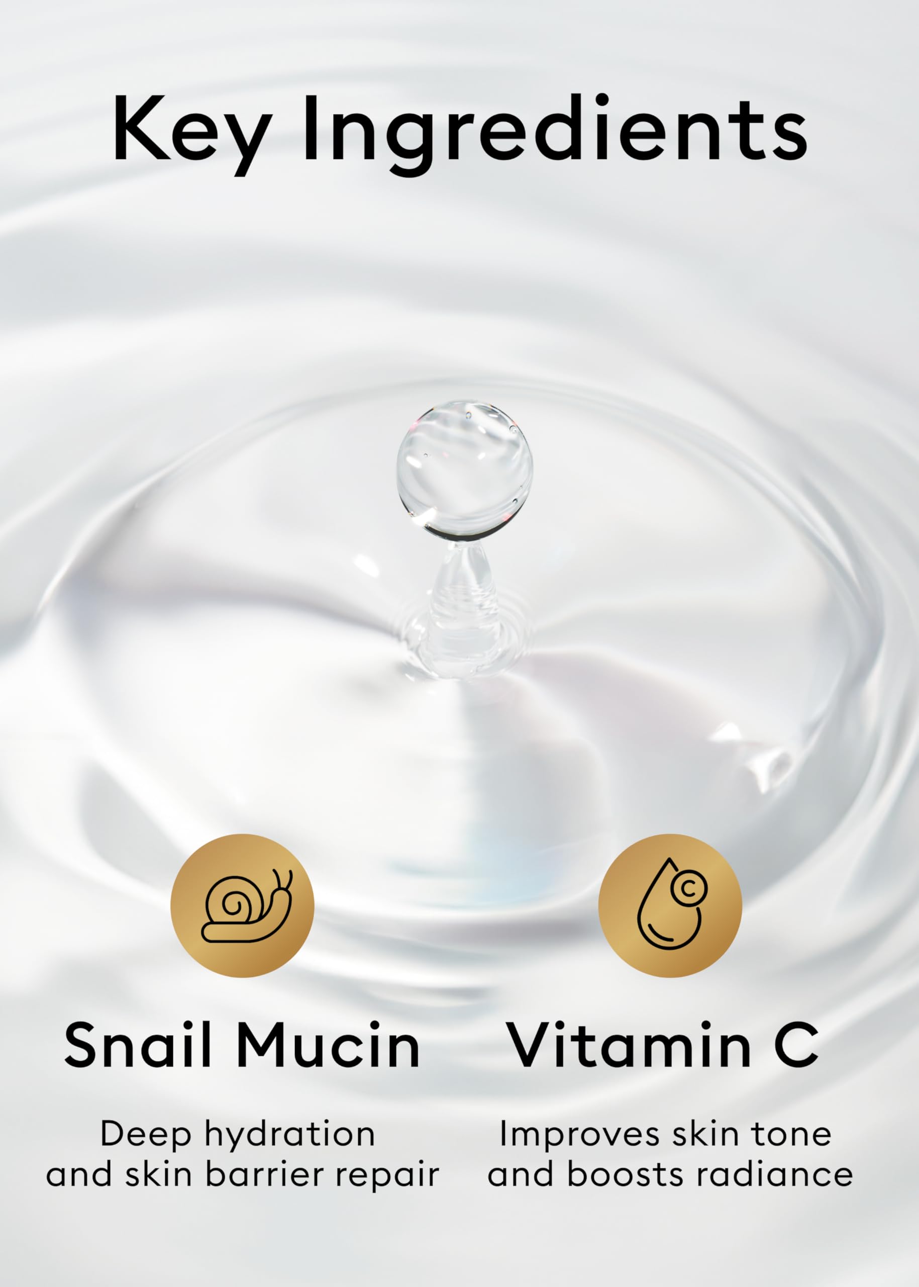 MISSHA Cell Renew Snail Mucin Vitamin C Toner 5.07 Fl oz - Korean Skincare Facial Toner for Glass Skin, 90% Snail Mucin Vita Complex, Deep Hydration, Improves Skin Texture, Mother's Day Gifts