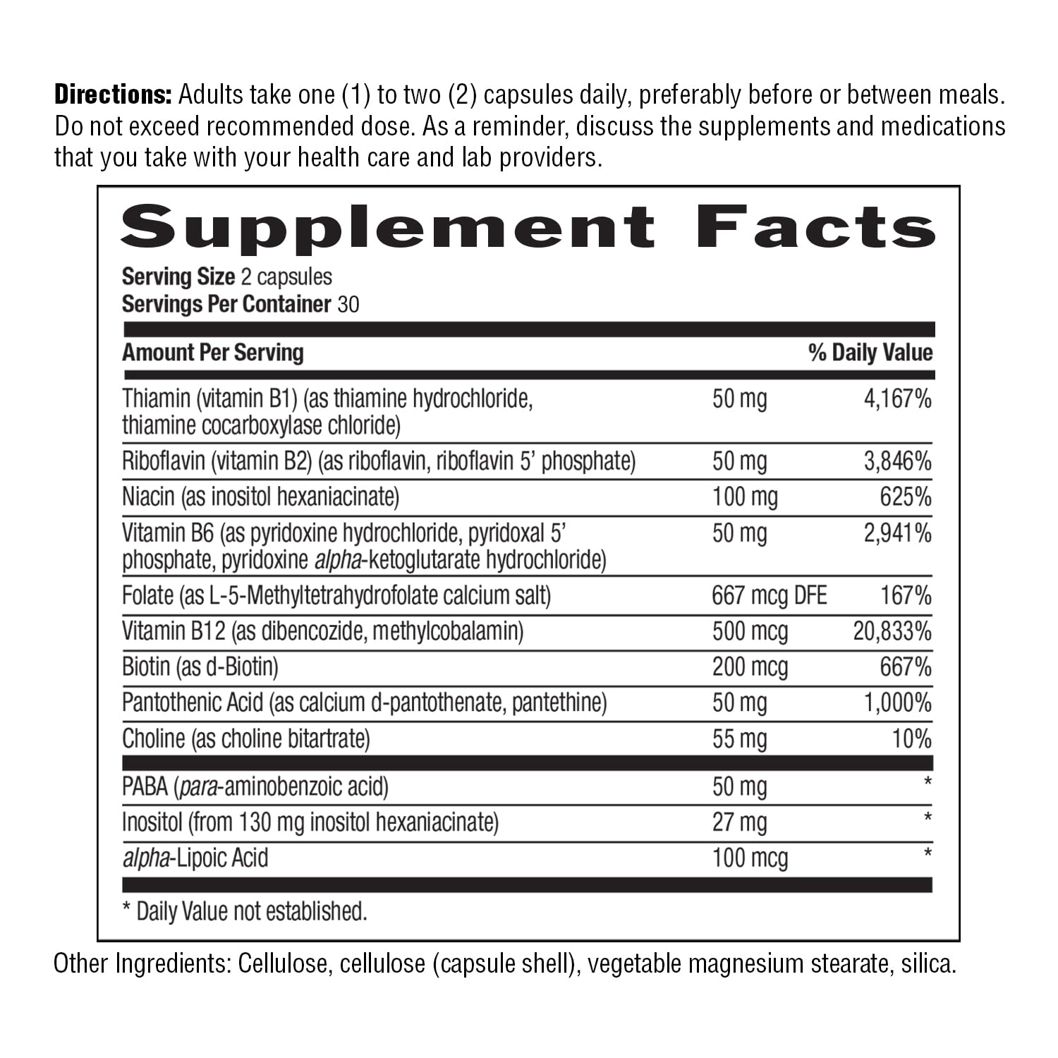 Country Life, Coenzyme B-Complex Vitamin, Support Energy and Metabolism, Daily Supplement, 60 ct