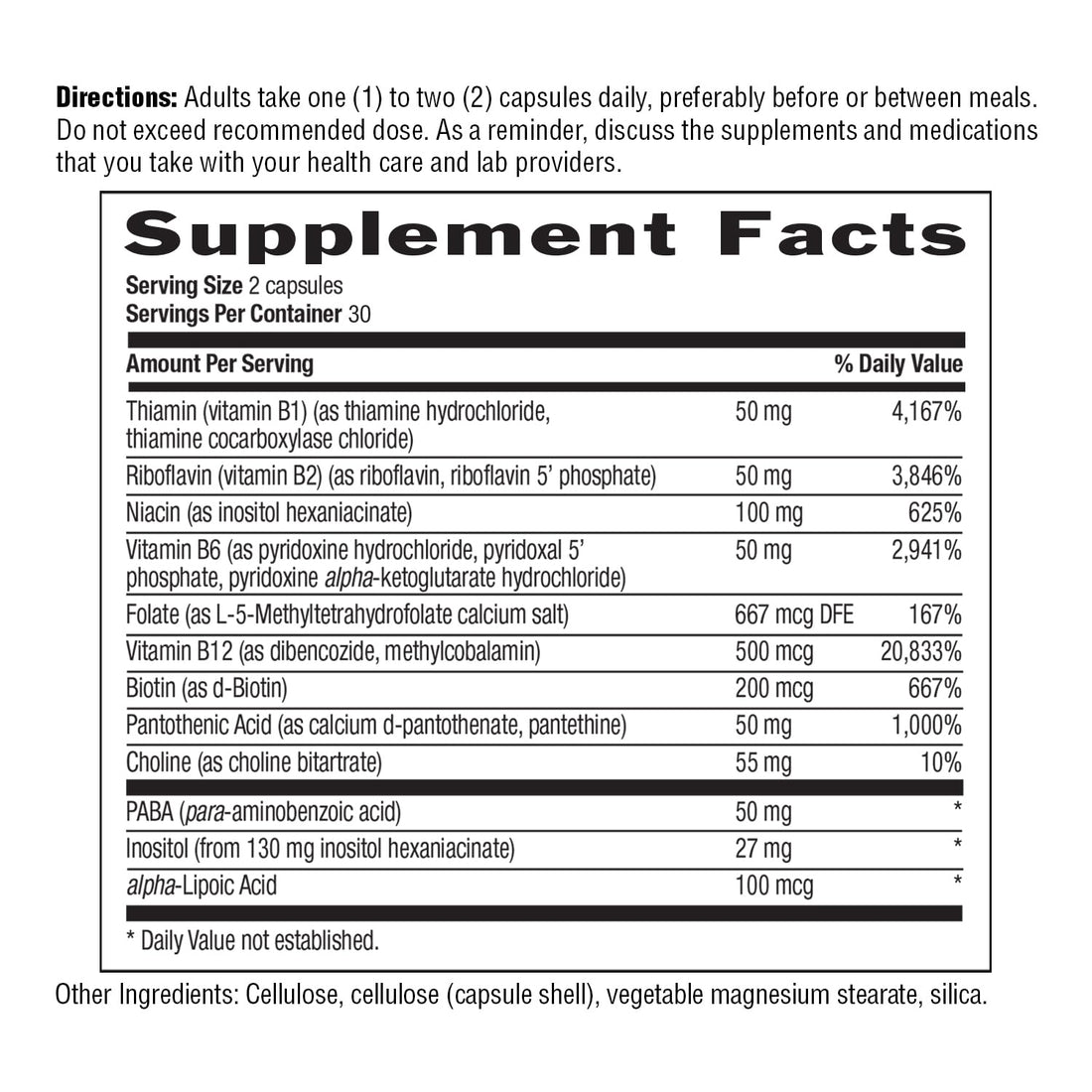 Country Life, Coenzyme B-Complex Vitamin, Support Energy and Metabolism, Daily Supplement, 60 ct