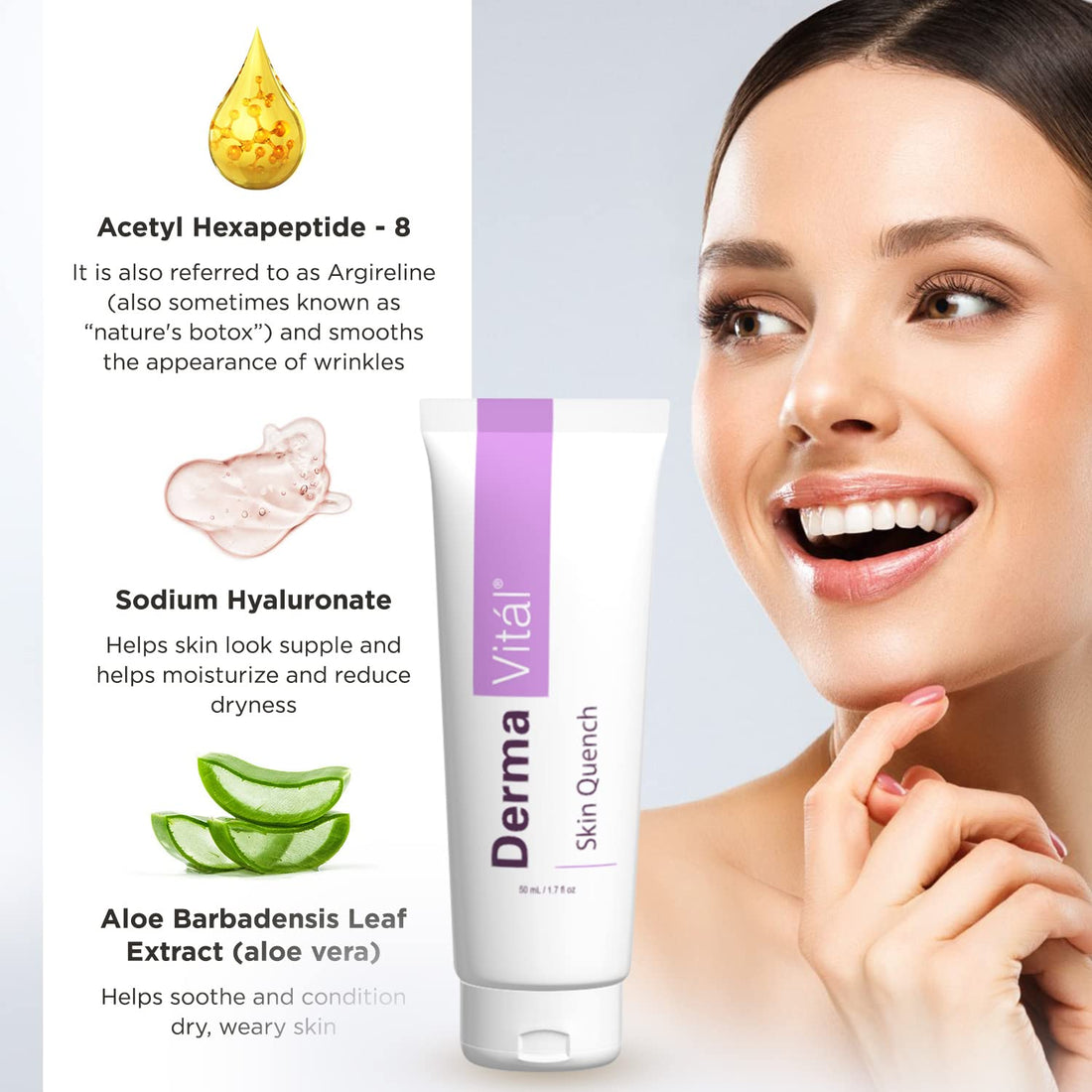 Skin Quench High End Moisturizer from the Makers of Derma Wand - Skin Quench is for use with your Derma Wand or on its own
