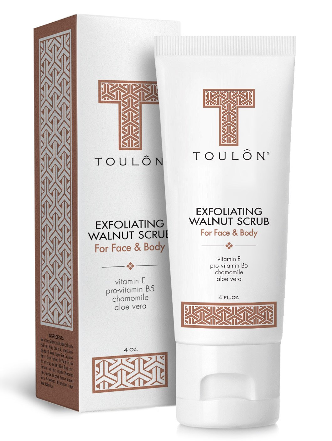 Exfoliating Scrub Face and Body; Walnut Facial Exfoliator. Great Exfoliant for Women or Men. Free Gift / No Risk