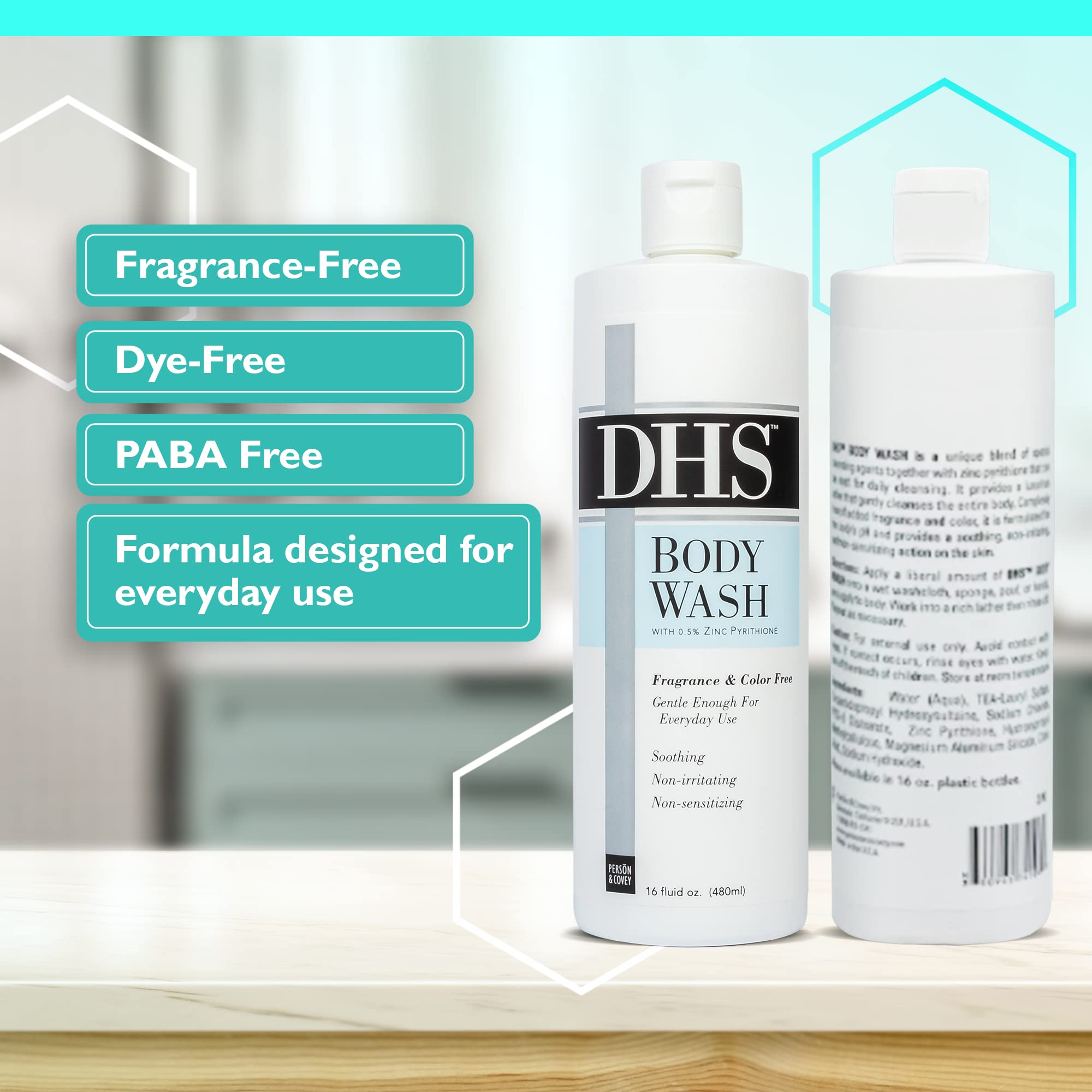 Person Covey DHS Body Wash