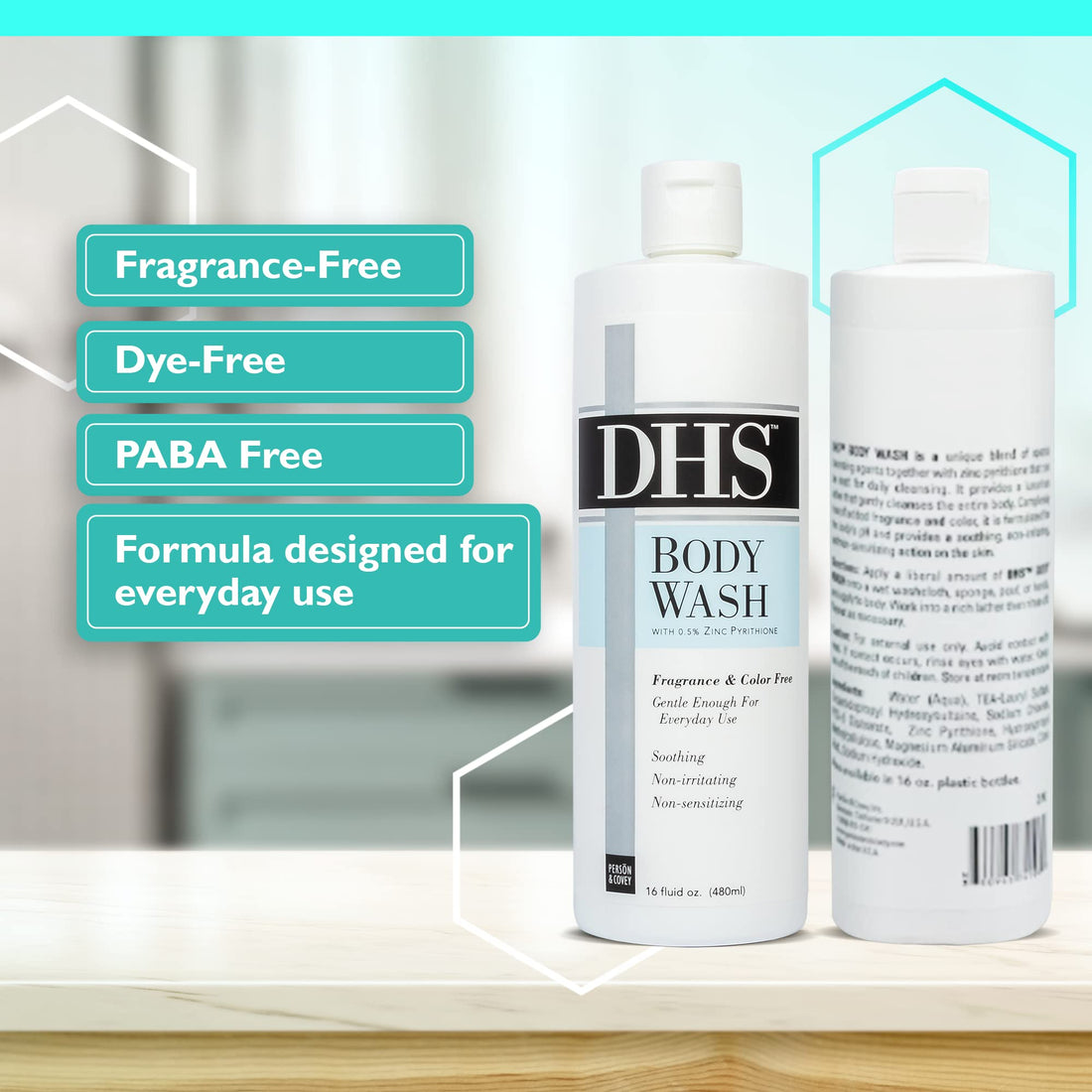 Person Covey DHS Body Wash