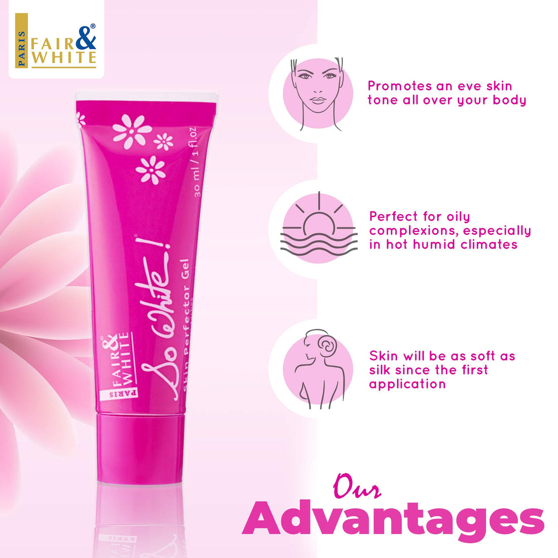 Fair & White so White Skin Perfector Gel 30ml/1fl.oz.