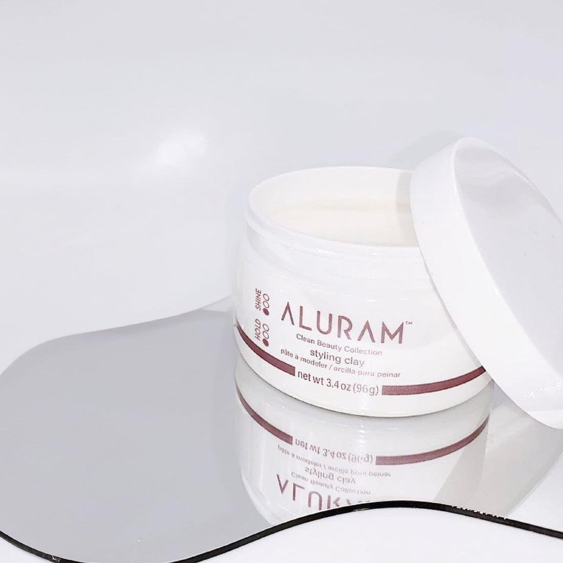 Aluram Hair Styling Clay with a Soft Satin Finish - Cruelty Free 3.4oz