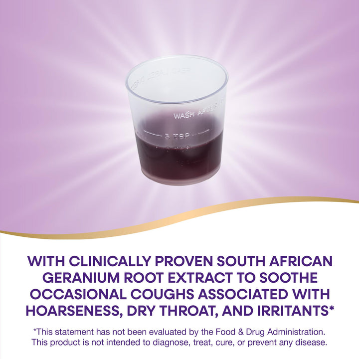 Nature’s Way Sambucus Kids Cough Relief +(1) Immune Syrup*, Feel Better Faster(1), Clinically Proven South African Geranium, with Elderberry Extract, Vitamin C & Zinc, Gluten Free, Vegan, 4 Fl Oz