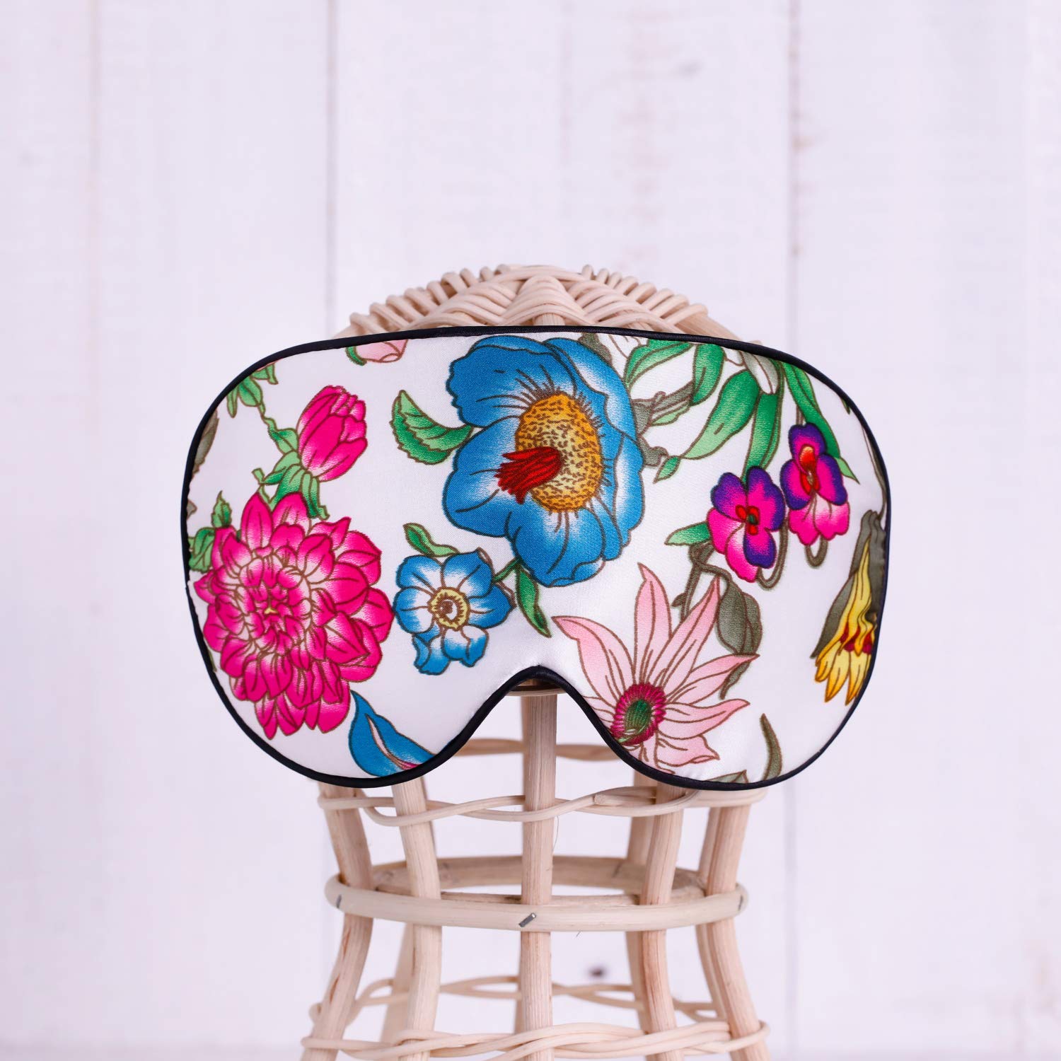 Maxfeel 100% Pure Silk Eye Mask Sleep Eye Mask Eye Cover Eyeshade Sleeping Eye Mask Printed Colors (#10) by Maxfeel