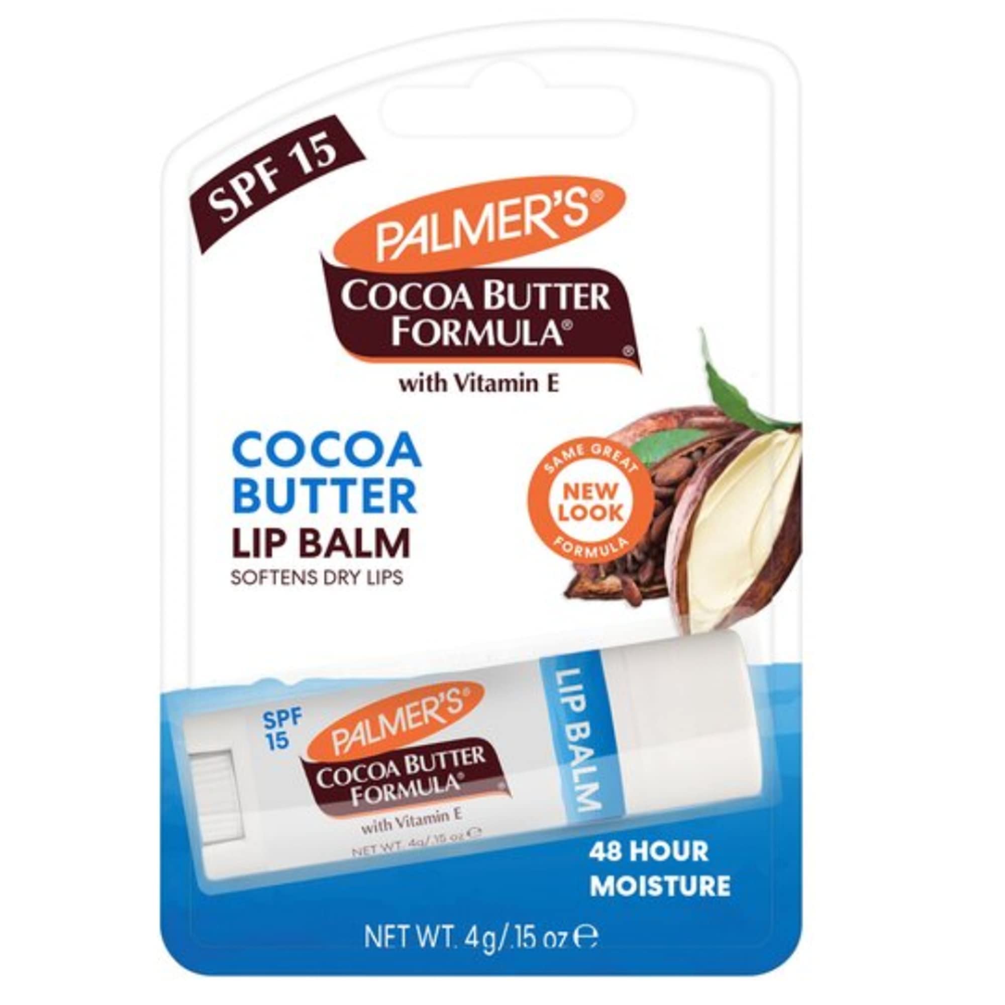 Palmer's Cocoa Butter Formula Lip Balm Original Tube, Green, 4 g