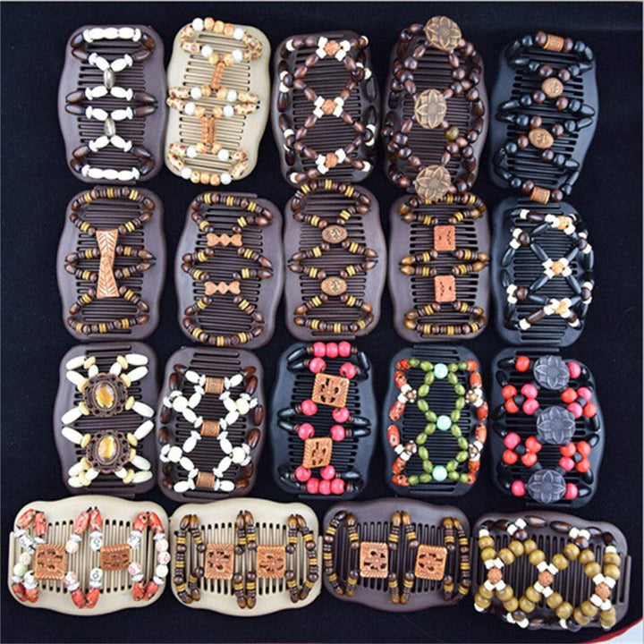 Lovef Thick Hair clip combs hair accessories for girls bun hair - Bun Maker- Best hair accessories for Women -Easy Updo- Doesn't slide out of your hair - Holds long, short -Waterproof 5 Pcs