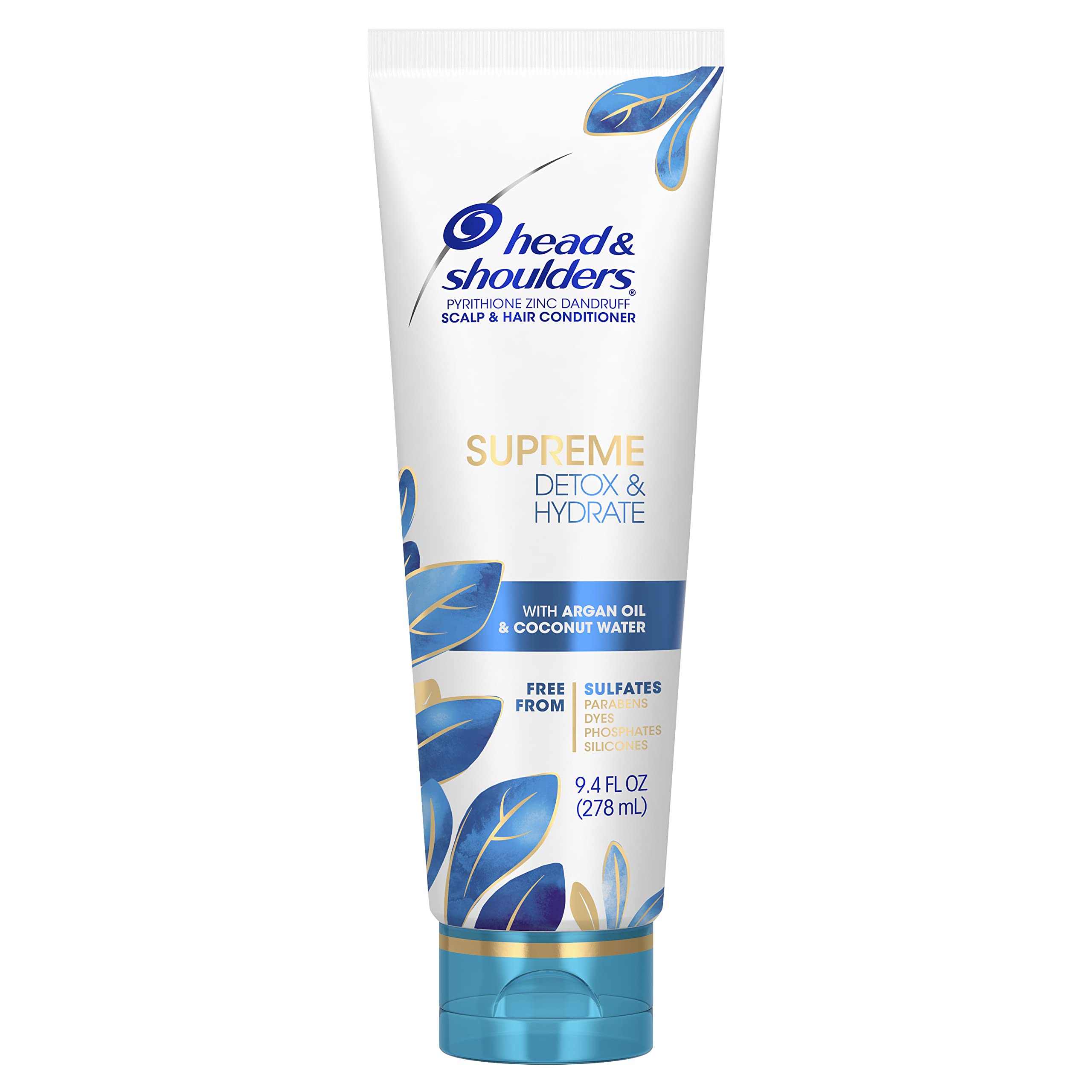 Head & Shoulders Supreme Detox & Hydrate Hair & Scalp Conditioner, Coconut, 9.4 Fl Oz