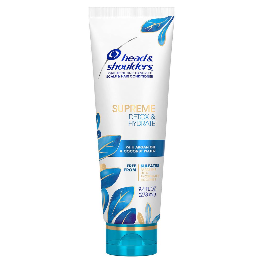 Head & Shoulders Supreme Detox & Hydrate Hair & Scalp Conditioner, Coconut, 9.4 Fl Oz