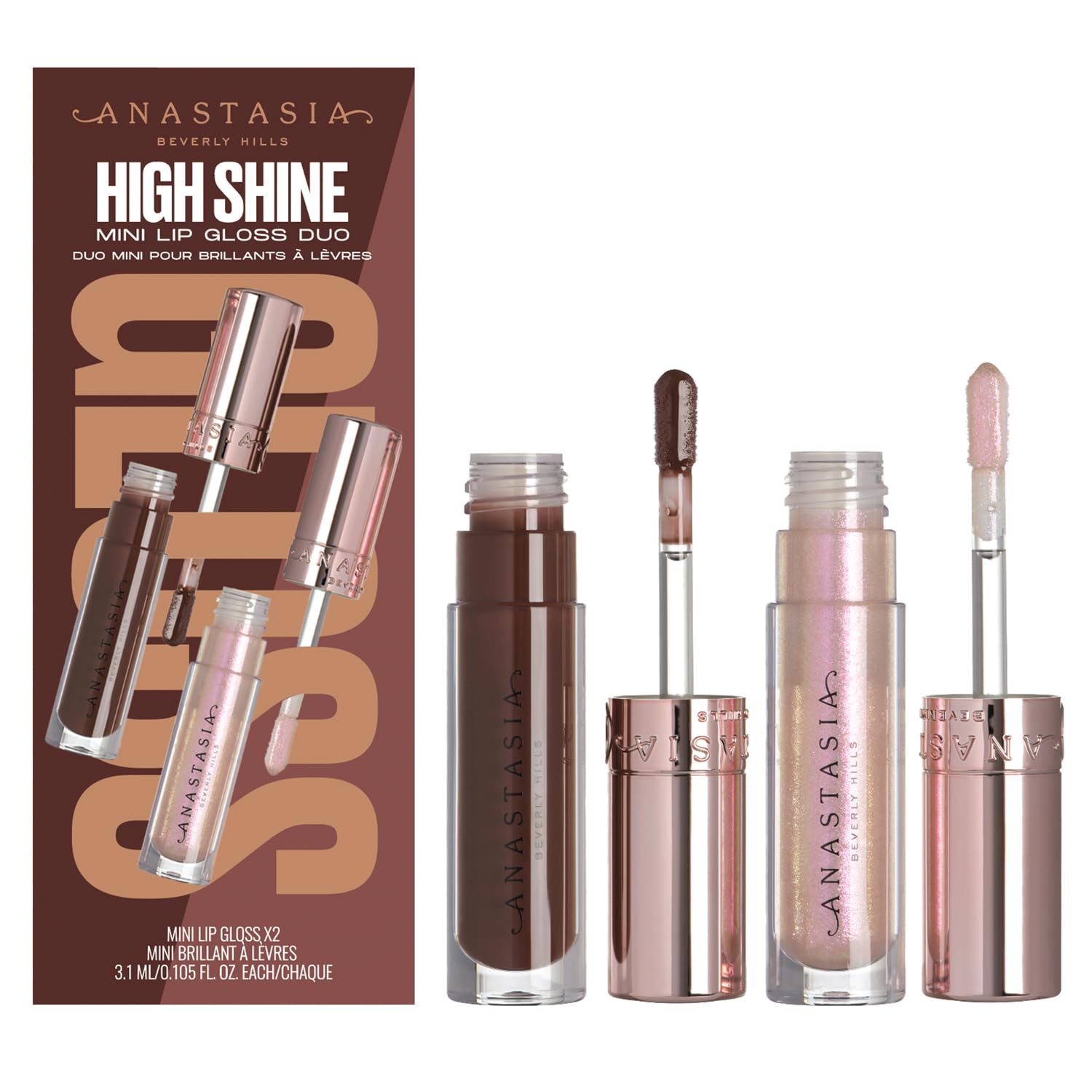 Anastasia Beverly Hills - HIGH-SHINE Mini Lip Gloss Duo - Aura + Molten