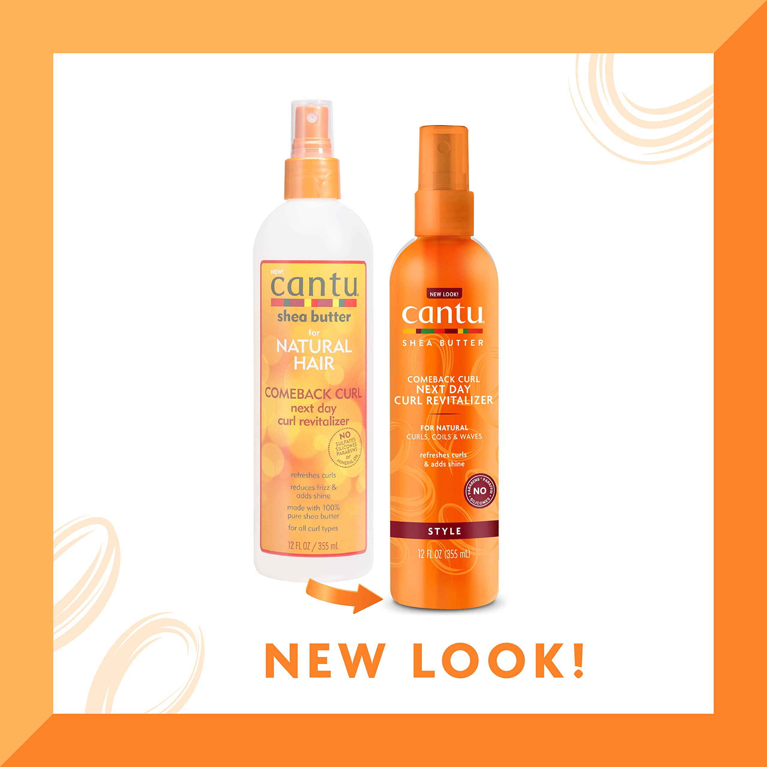 Cantu Comeback Next Day Curl Revitalizer, 12 Fluid Ounce