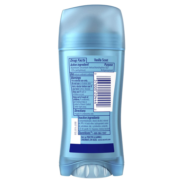 Secret Scent Expressions Invisible Solid, Va Va Vanilla, 2.6-Ounce (Pack of 4)