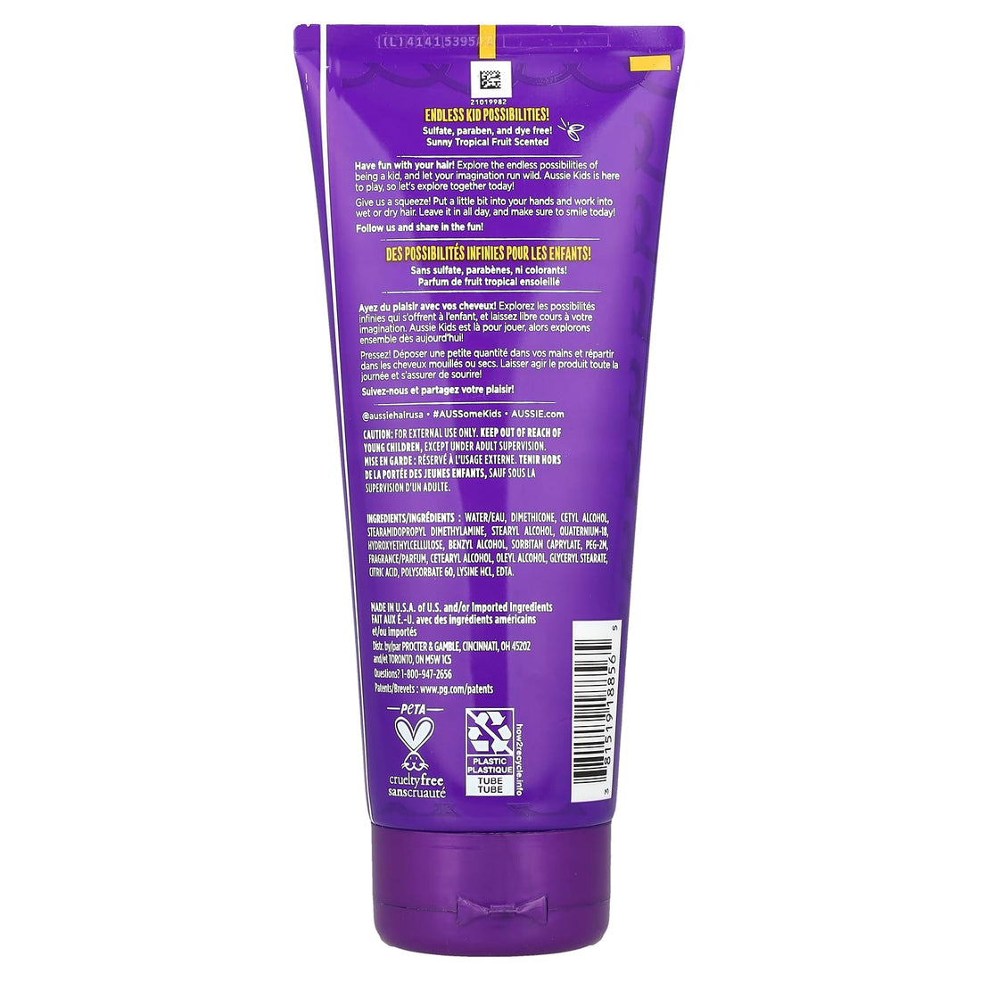 Aussie Conditioner Leave-In Kids Curly 6.8 Ounce