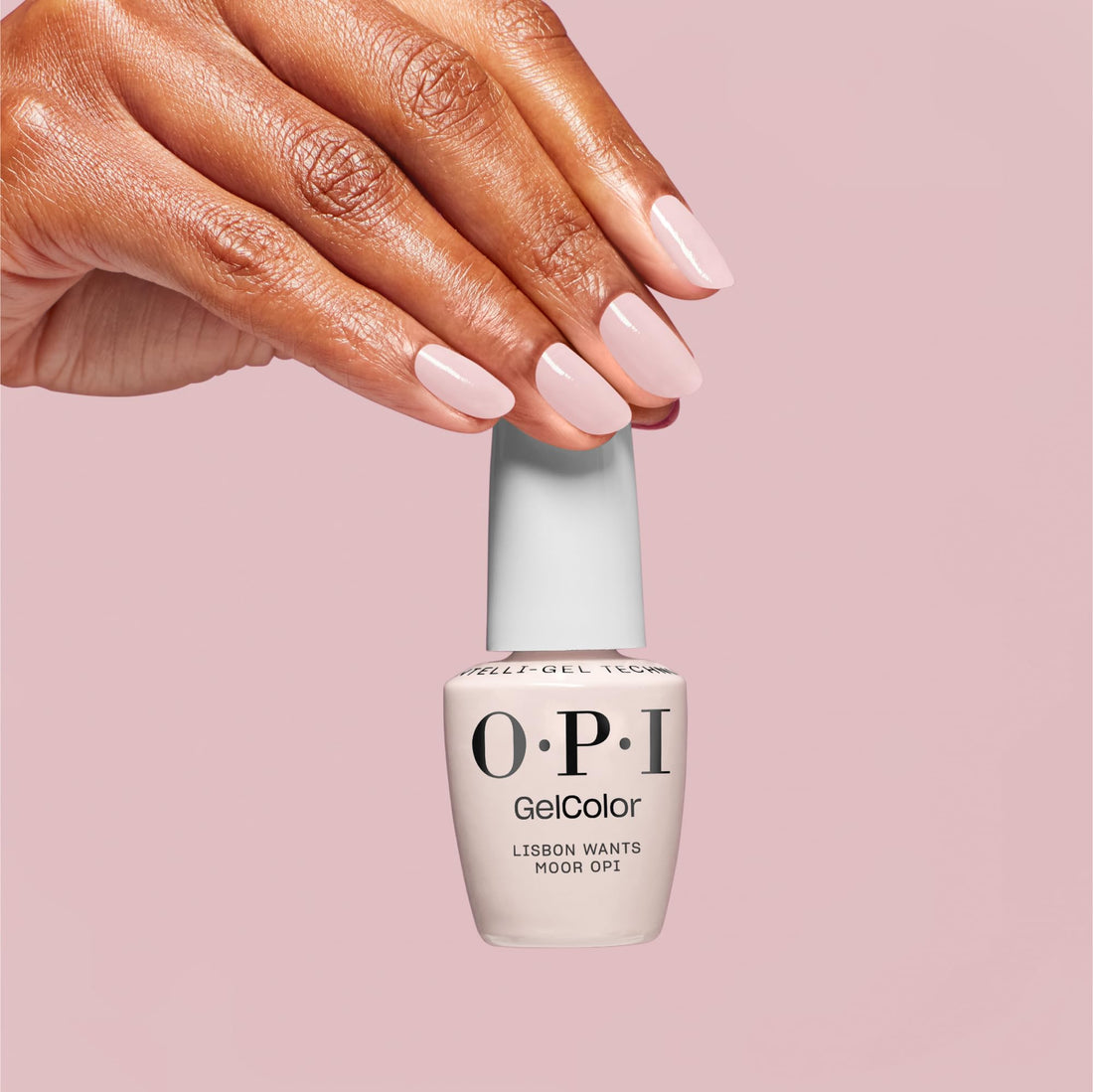 OPI GelColor Lisbon Wants Moor OPI | Opaque Soft Pink Crème UV Cure Gel Nail Polish | Vegan & HEMA Free, Long Lasting, High Shine