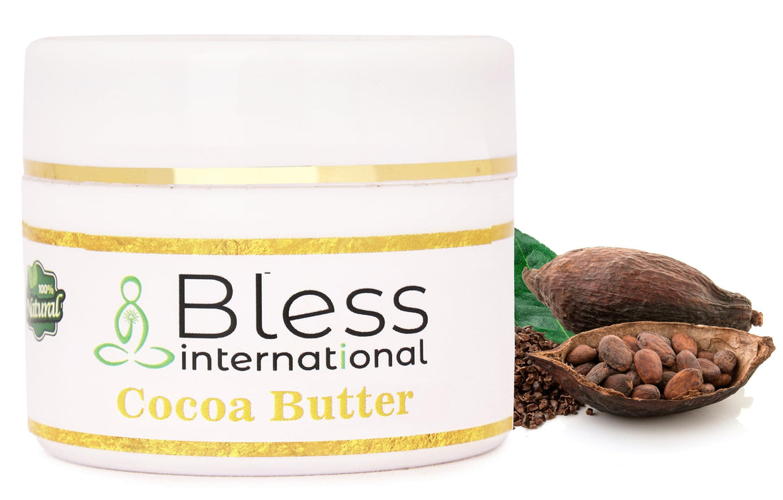 Organic Raw Cocoa Butter 100% Pure,Natural & Unrefined| Skin Moisturizer For Face, Body & Hair| 4 OZ/115 GM Ivory/White Grade A | DIY Creams, Balms, Lotions, Soaps| Softens Dry & Tough Skin