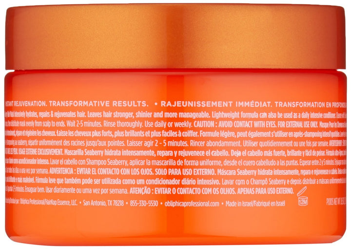 Obliphica Professional Seaberry Hair Mask, 8.5 oz