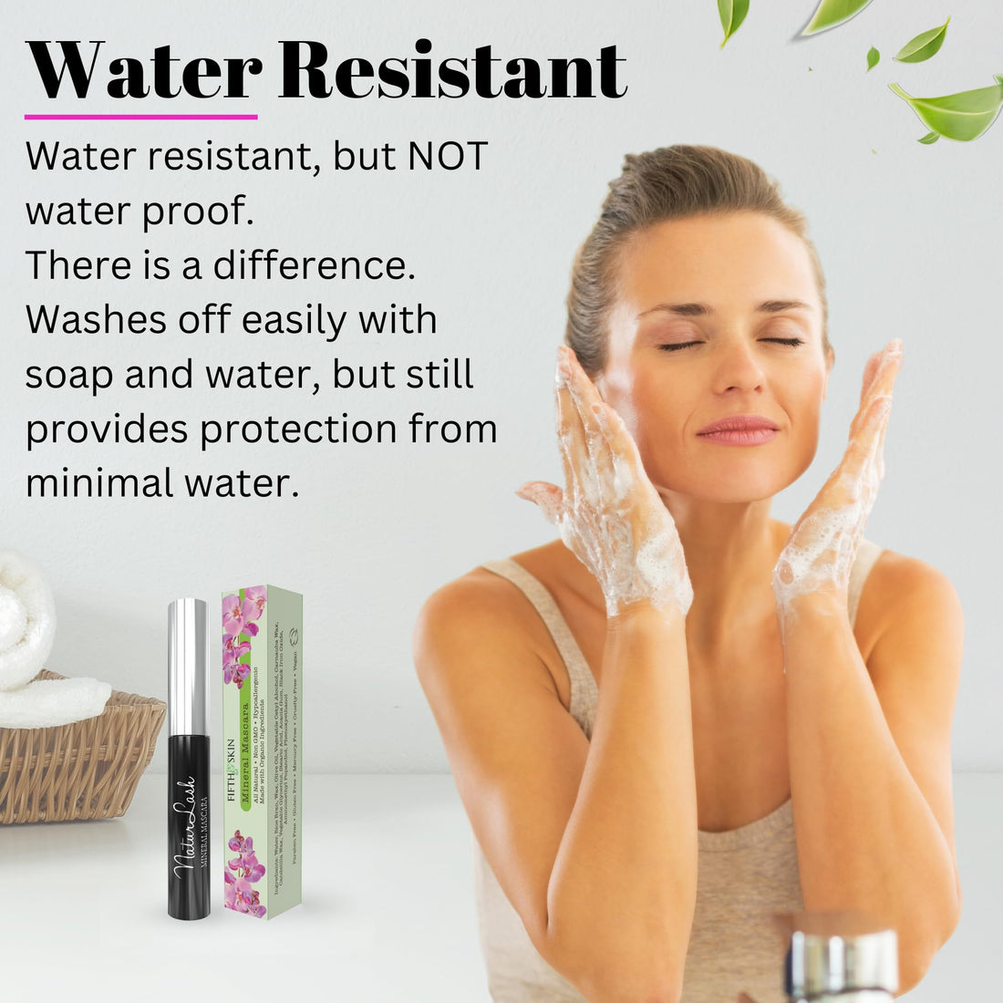 Mineral Mascara - Natural - Non Toxic - Hypoallergenic - Add Length & Volume - Keeps Lashes Soft & Helps Nourish & Grow Them