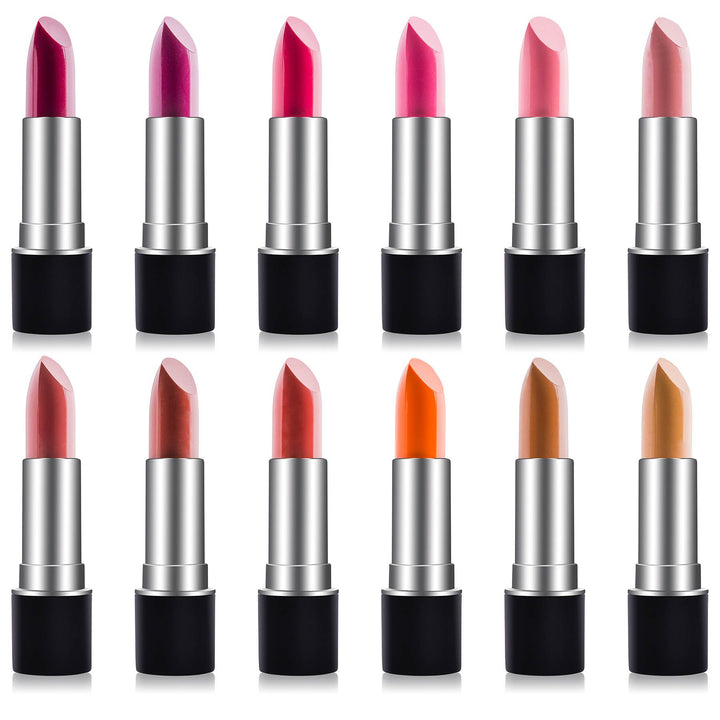 SHANY Slick & Shine Lipstick Set - Set of 12 Famous Colors
