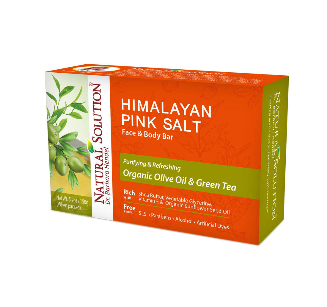 Natural Solution Soap Bar, Organic Olive Oil and Green Tea â€“ 5.2oz