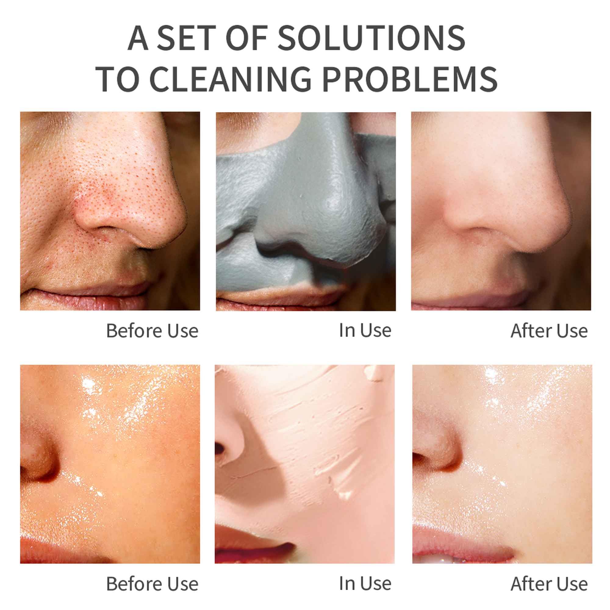 ClayCo! 10 Piece Clay Mask Variety Kit for Men & Women Facial and Skin Care, Clay Face Mask Set (Rose, Rose Jelly, Matcha, Turmeric, Dead Sea, Green Tea, Aloe Vera, Avocado, Eggplant, Tea Tree)