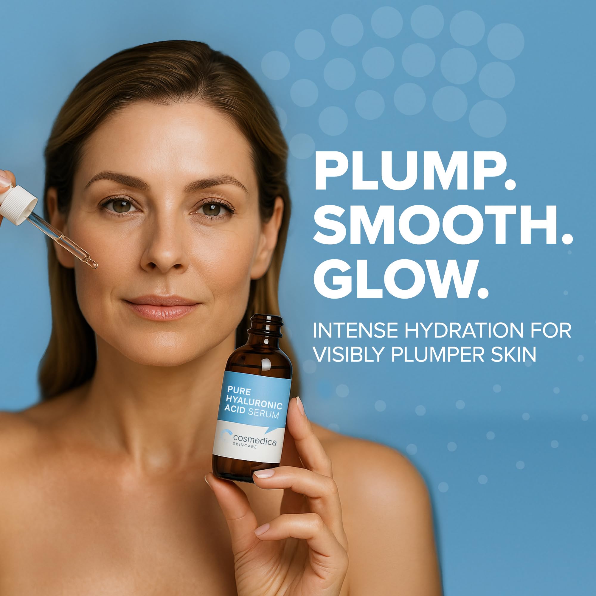 Hyaluronic Acid Serum for Skin 100% Pure-Anti-Aging Serum - Intense Hydration + Moisture, Non-greasy, Paraben-free Hyaluronic Acid for Your Face 8 oz