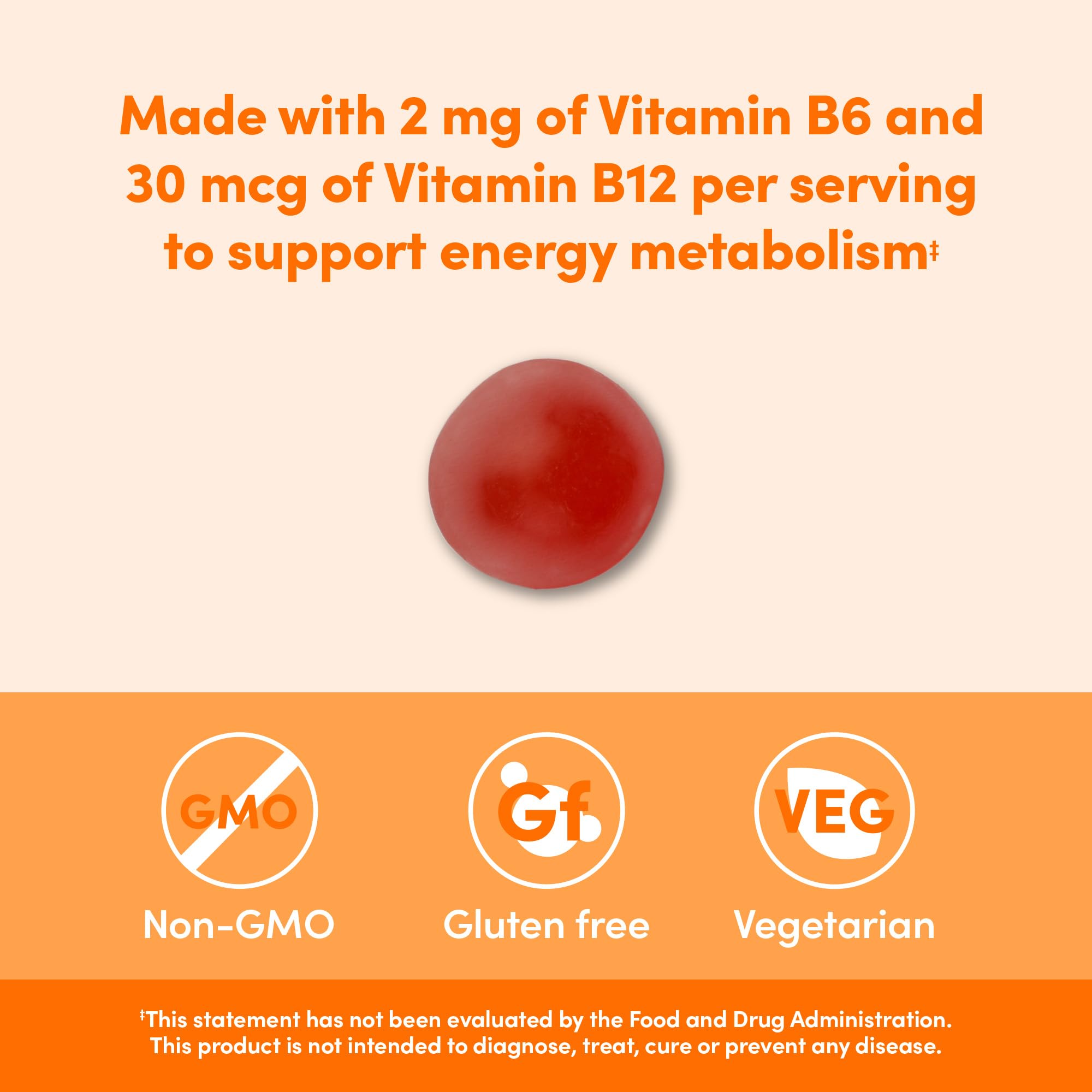 Amazon Elements - B-Complex, Supports Immune and Normal Energy Metabolism, 70 Gummies, 70-Day Supply, Vegan, Adult, Non-GMO (Previously Revly)